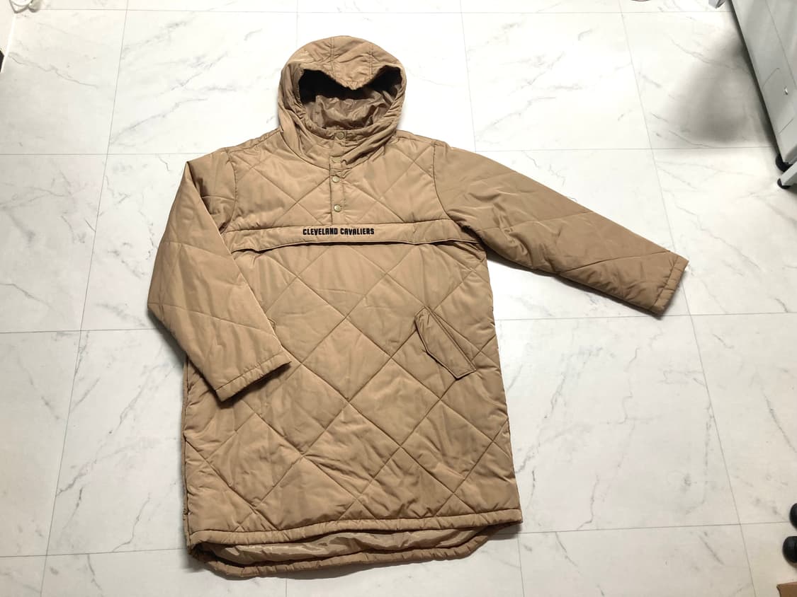 NBA 클리브랜드 롱 후드 아노락 퀼팅 자켓 105-110 상품이미지2