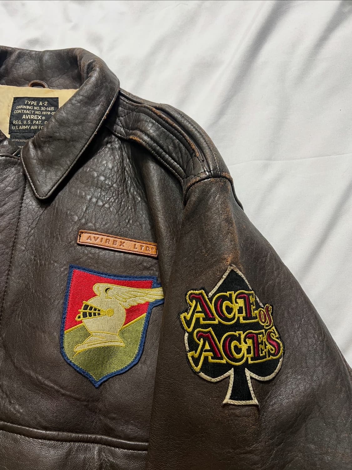 아비렉스 A-2 가죽 자켓 상품이미지8