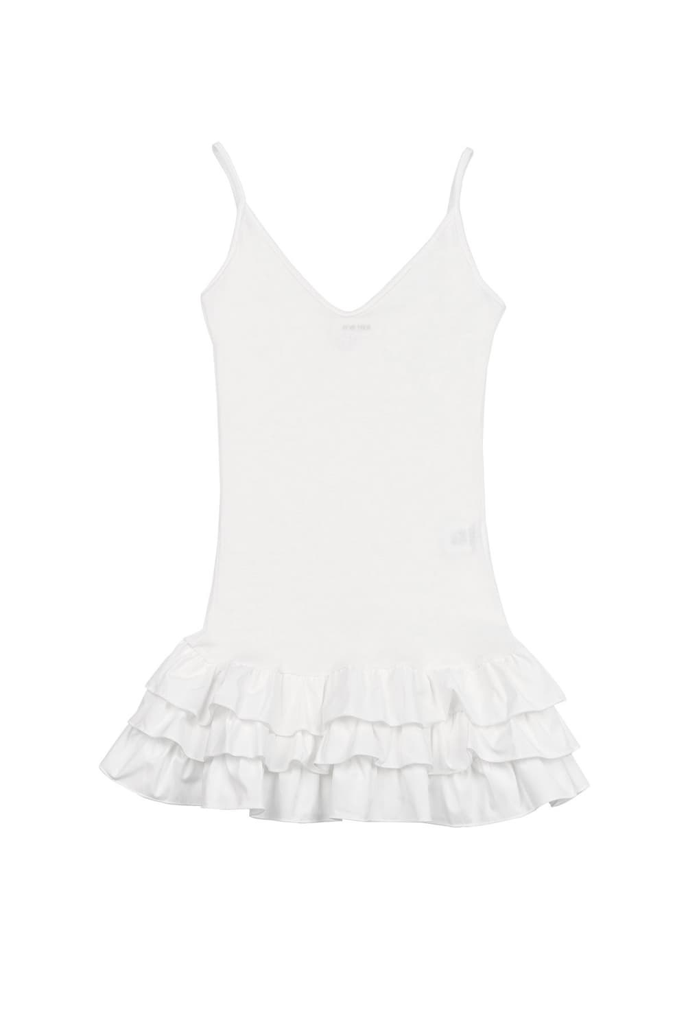 [For her/포허] Frill jersey dress 프릴 원피스 상품이미지3