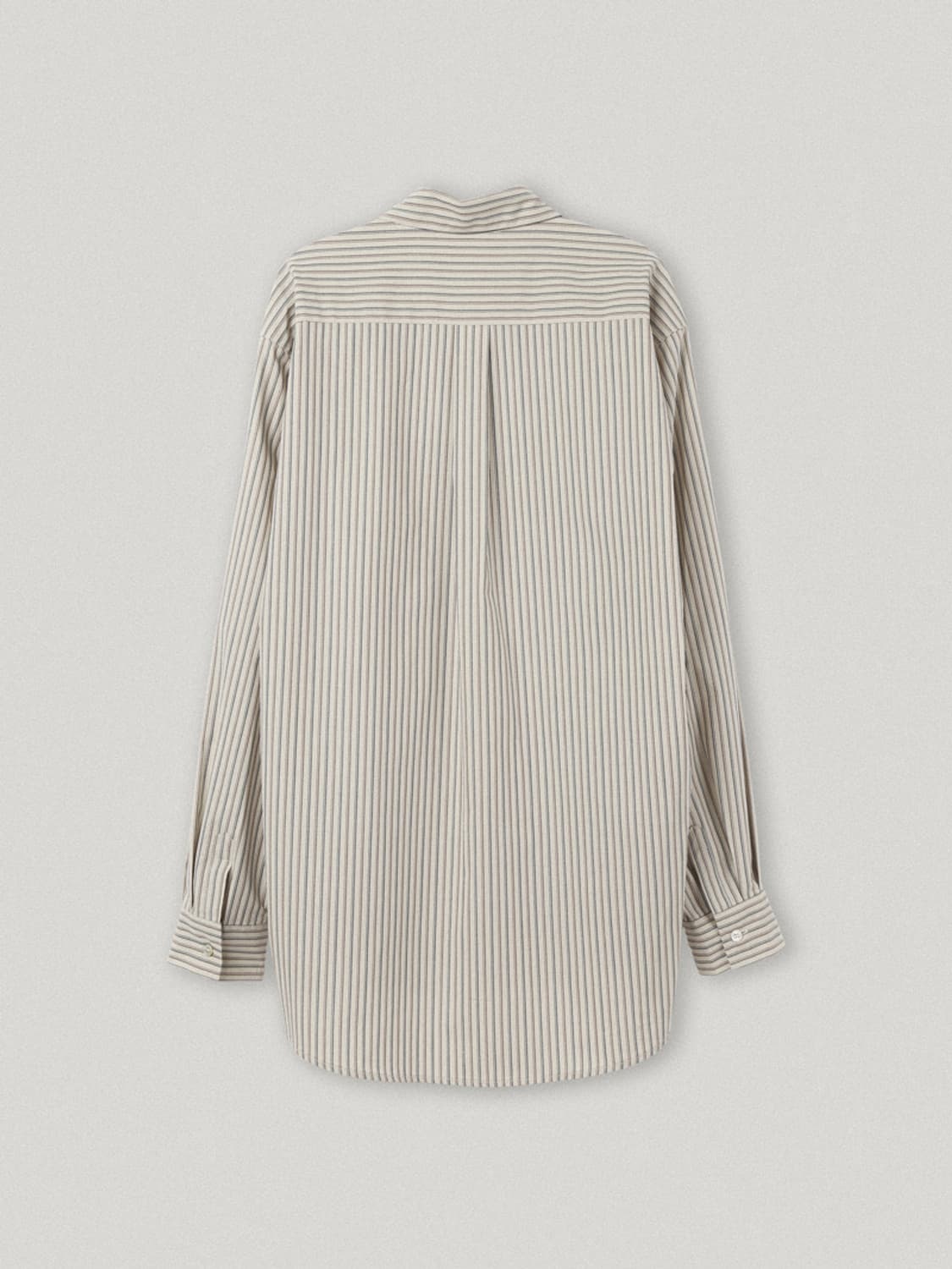 스무스무드 애버딘 로고 스트라이프 셔츠 베이지 상품이미지2