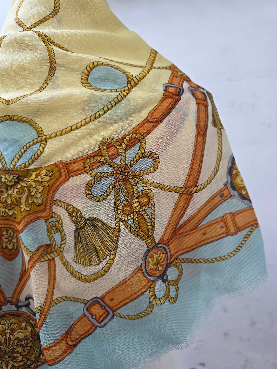 일본빈티지 사각체인패턴스카프(사상품) 상품이미지3