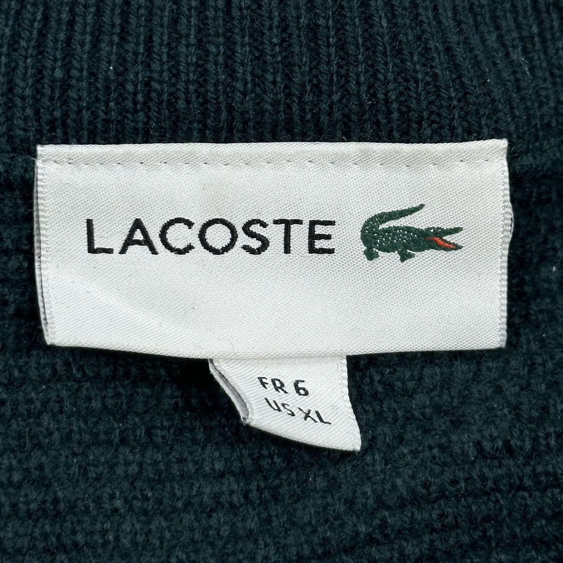 라코스테 미니멀 와플 니트 다크 그린 2XL 상품이미지4