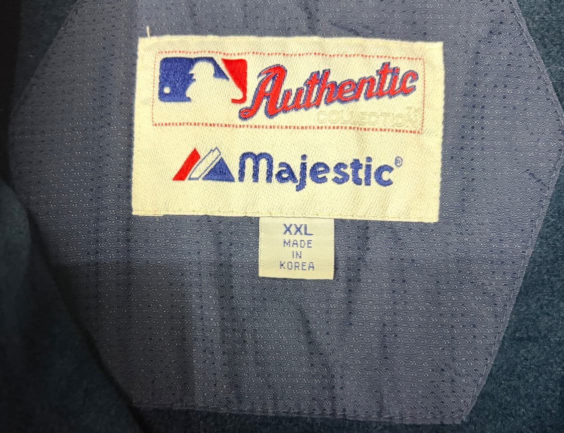 90s 마제스틱 미네소타 트윈스 야구 점퍼 네이비/레드 상품이미지6