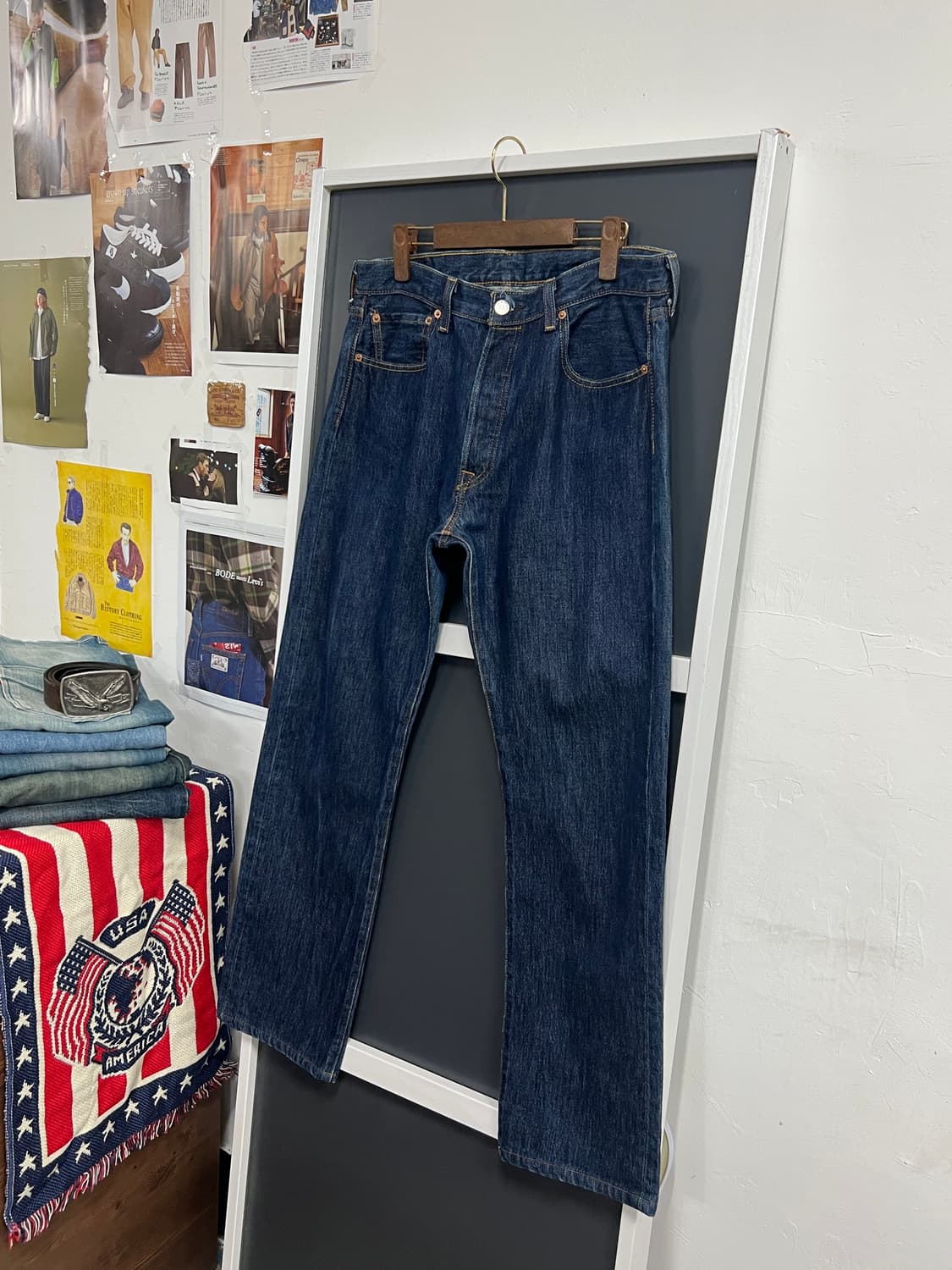 Levis 리바이스 501 버튼플라이 스트레이트 데님 팬츠 상품이미지8