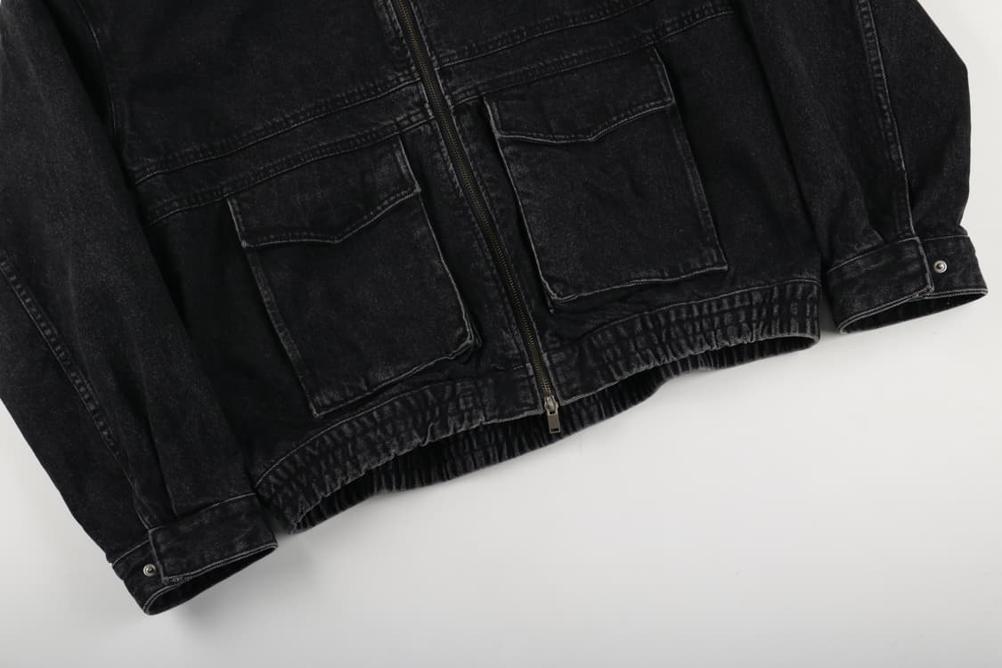 [XL] 드로우핏 라인 오버 데님 블루종 자켓 상품이미지3