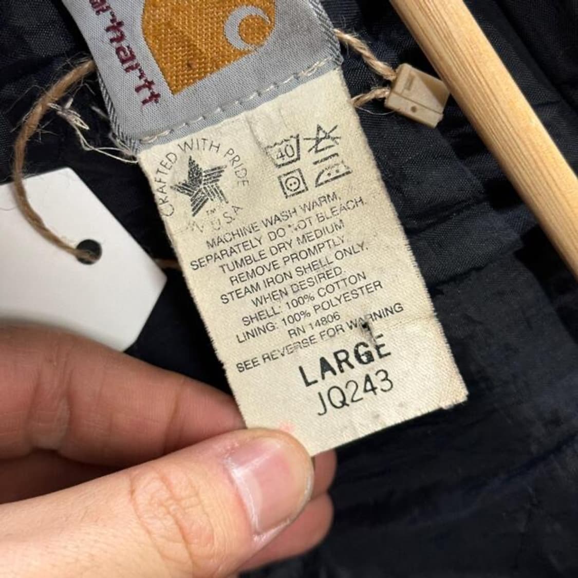 [L] 90s 칼하트 JQ243 HTG Duck 덕 액티브 자켓 상품이미지8