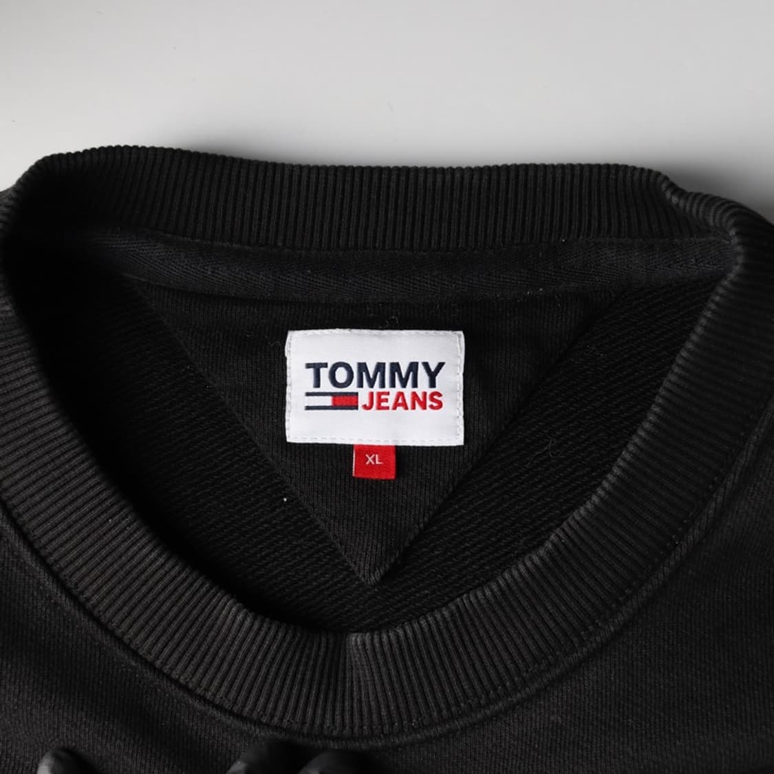 타미진스 센터 로고 자수 블랙 맨투맨 XL 상품이미지5