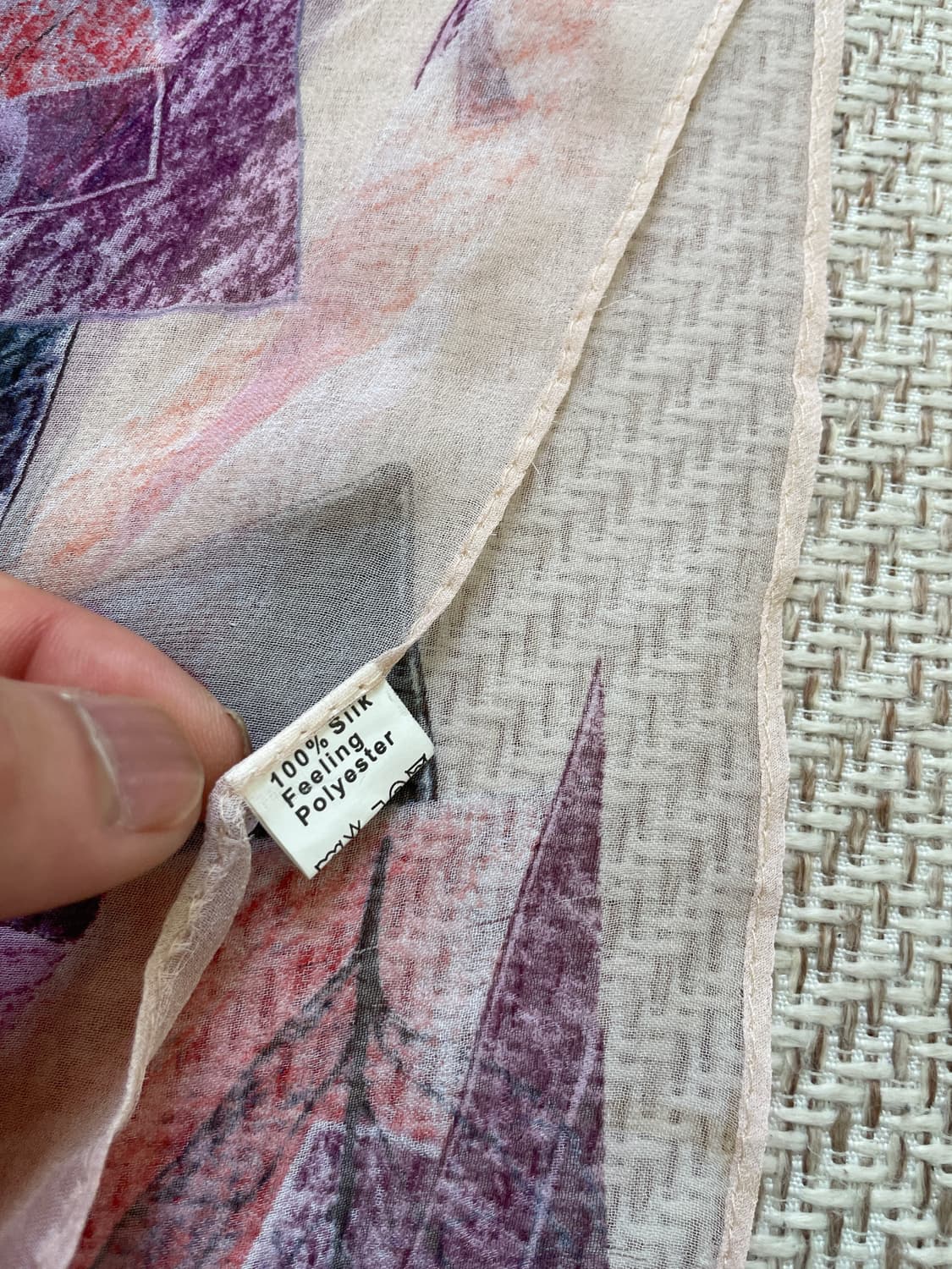 빈티지 실크 플로럴 스카프  상품이미지6