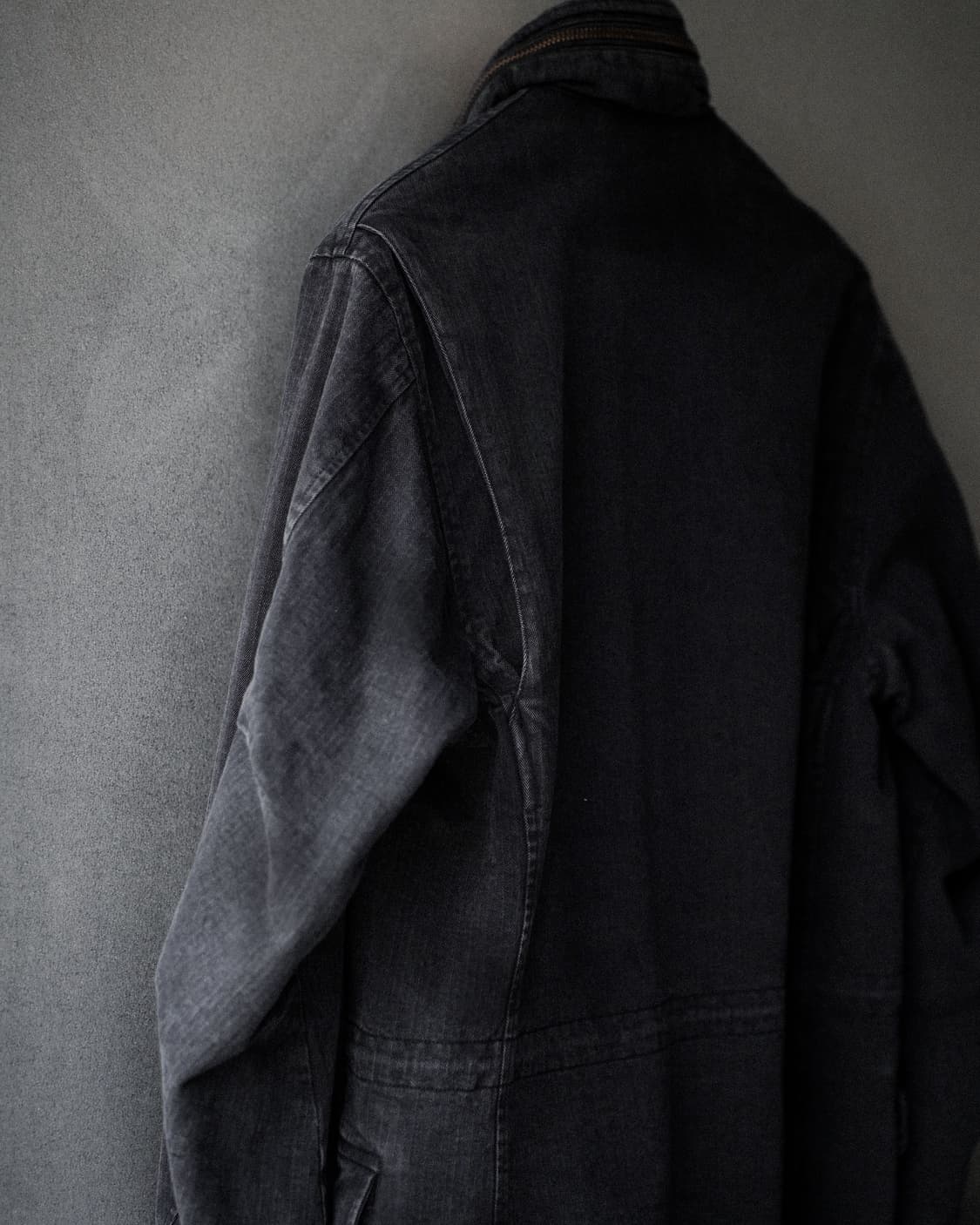 오베르쥬 x 어드레서 별주 m65 자켓 블랙 44사이즈 새제품 상품이미지8