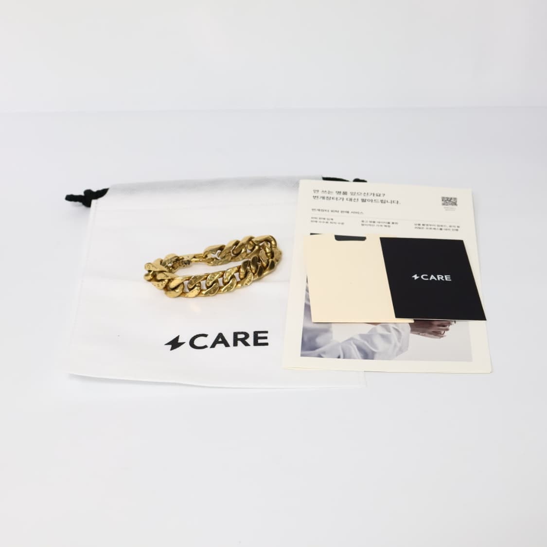 루이비통 모노그램 금장 체인 링크 팔찌 M 상품이미지8