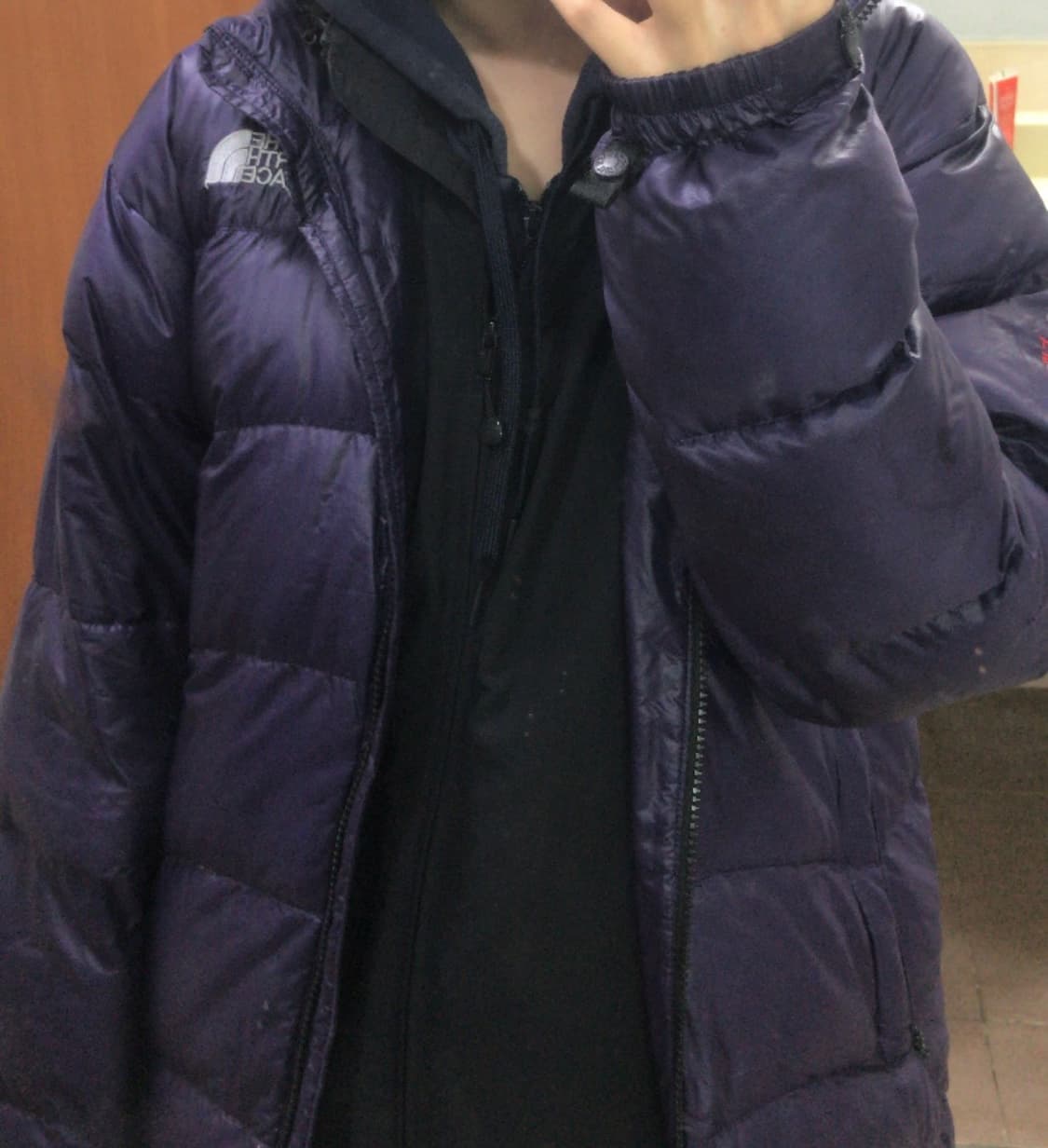 노스페이스 빈티지 아콘 카구아 퍼플 경량패딩 90(100) 상품이미지5