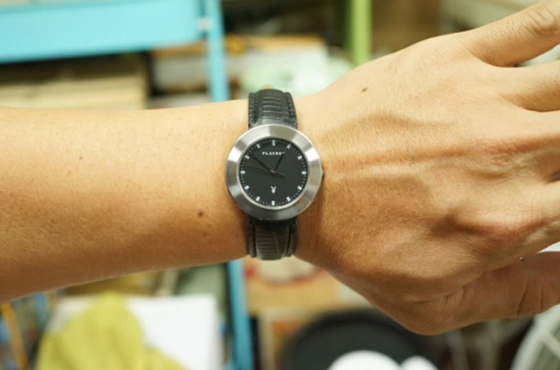 80s 플레이보이 라운드 프레임 쿼츠 시계 상품이미지6