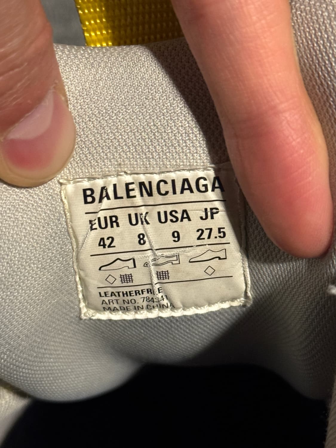 (42)발렌시아가 카고 스니커즈 OG 옐로우 상품이미지9