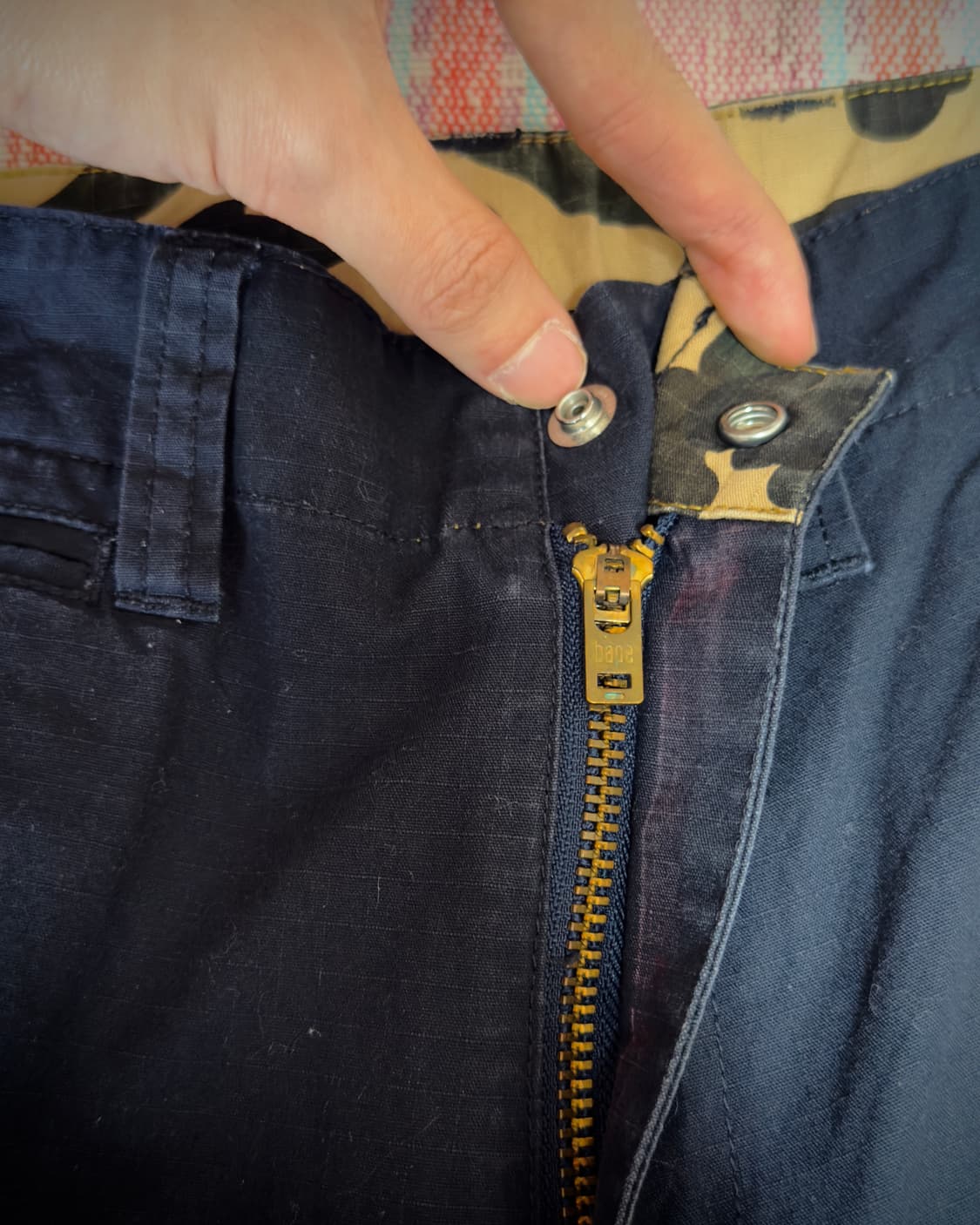 00s Old Bape Sun Faded Military Pants 상품이미지5