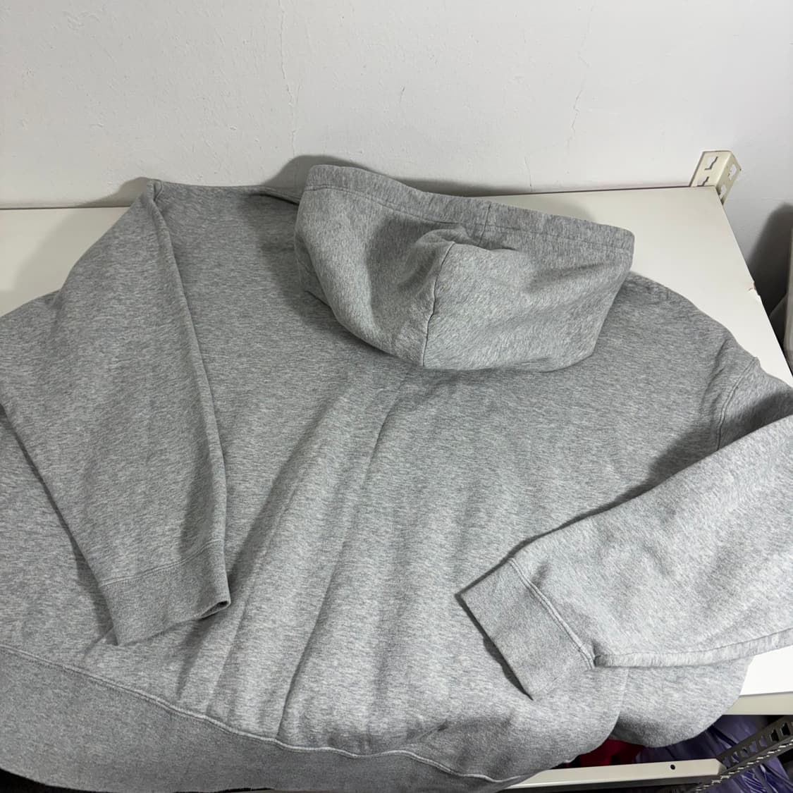 2XL 나이키 그레이 스우시 후드티 상품이미지3