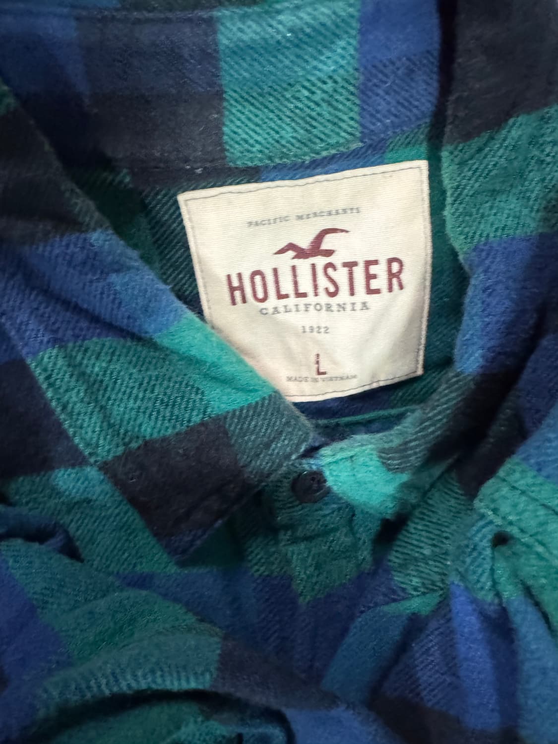 홀리스터 멀티 컬러 빈티지 체크 셔츠 L 상품이미지3