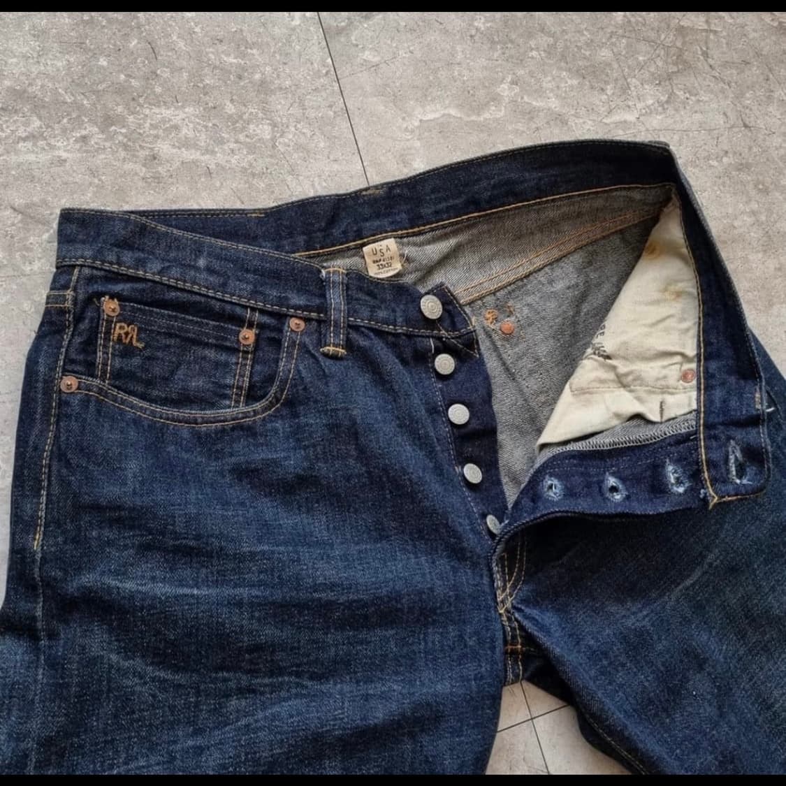 (하루 급처할인) RRL 더블알엘 셀비지 데님 청바지 33x32 상품이미지2