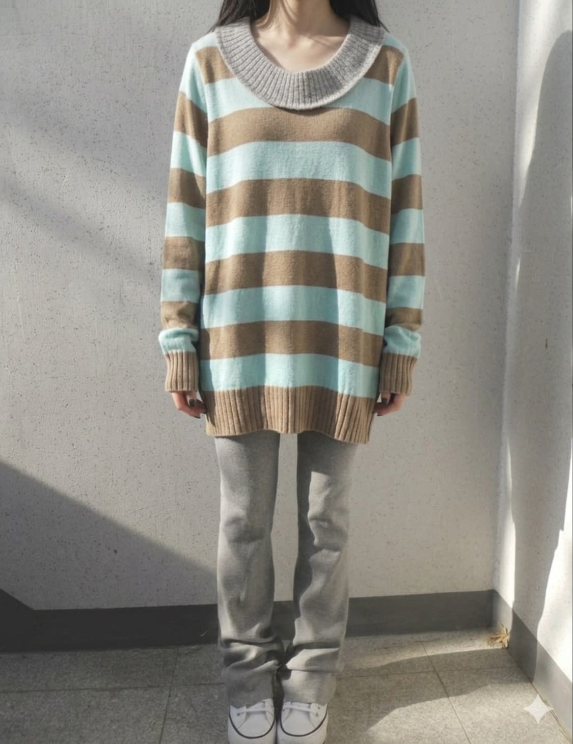 스나오 쿠와하라 스트라이프 니트 상품이미지1