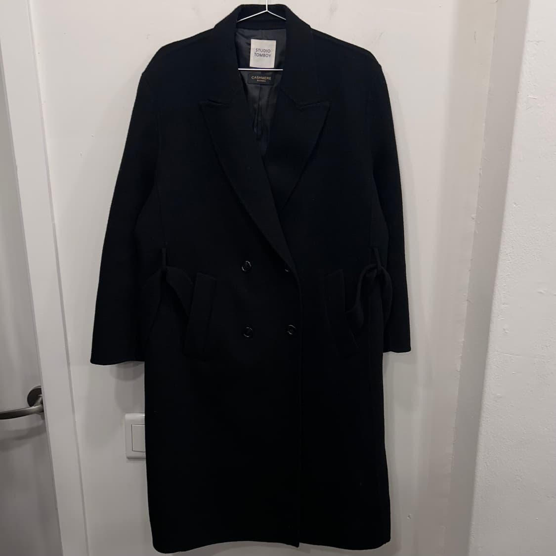 스튜디오 톰보이 케시미어 블랜드 벨티드 롱코트 상품이미지2