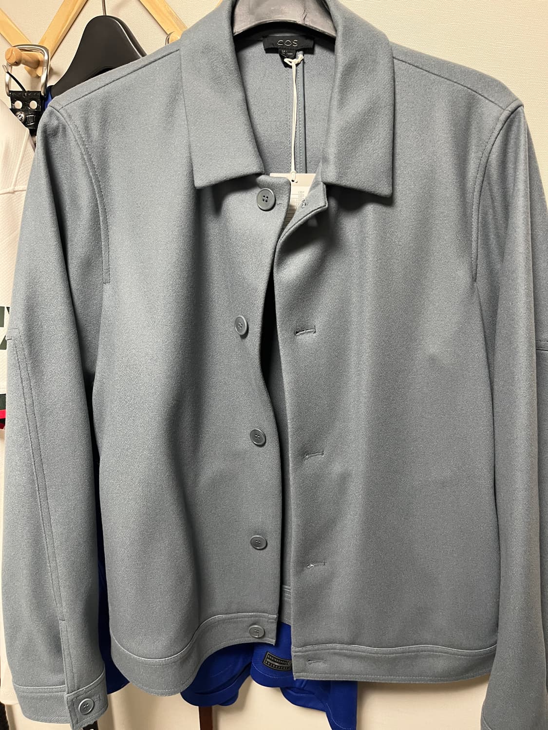 코스 숏 울 자켓 에어포스 블루 S 상품이미지1