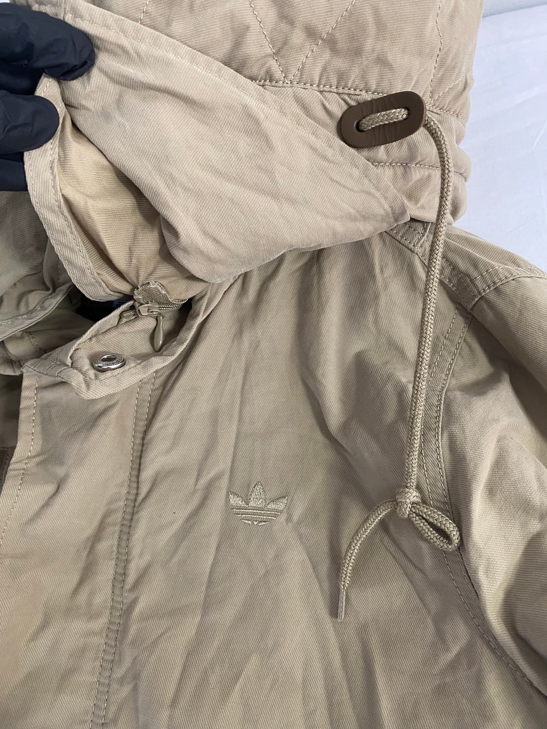 아디다스 양털 야상 파카 코트 자켓 L 상품이미지3