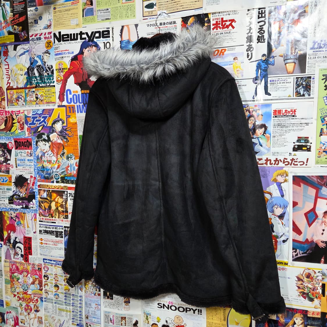 JPN 넥버클 퍼 후드 울프조 무스탕 자켓 상품이미지6