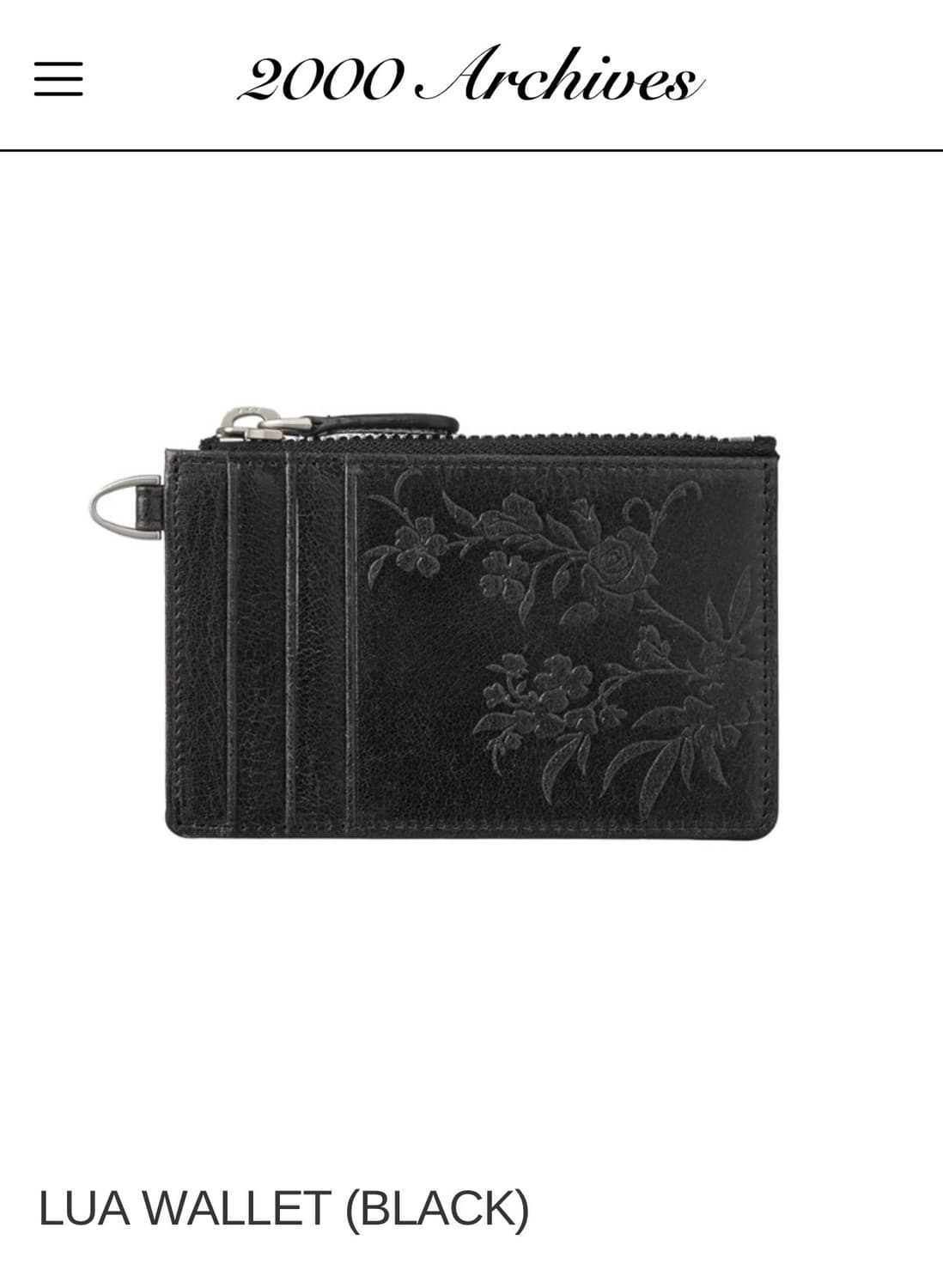 LUA WALLET (BLACK) 상품이미지1
