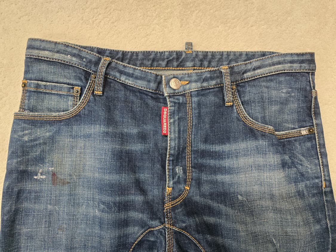 정품) 디스퀘어드2 슬림 바이커진 루키진2  싸이즈 32.  71LB04 상품이미지5