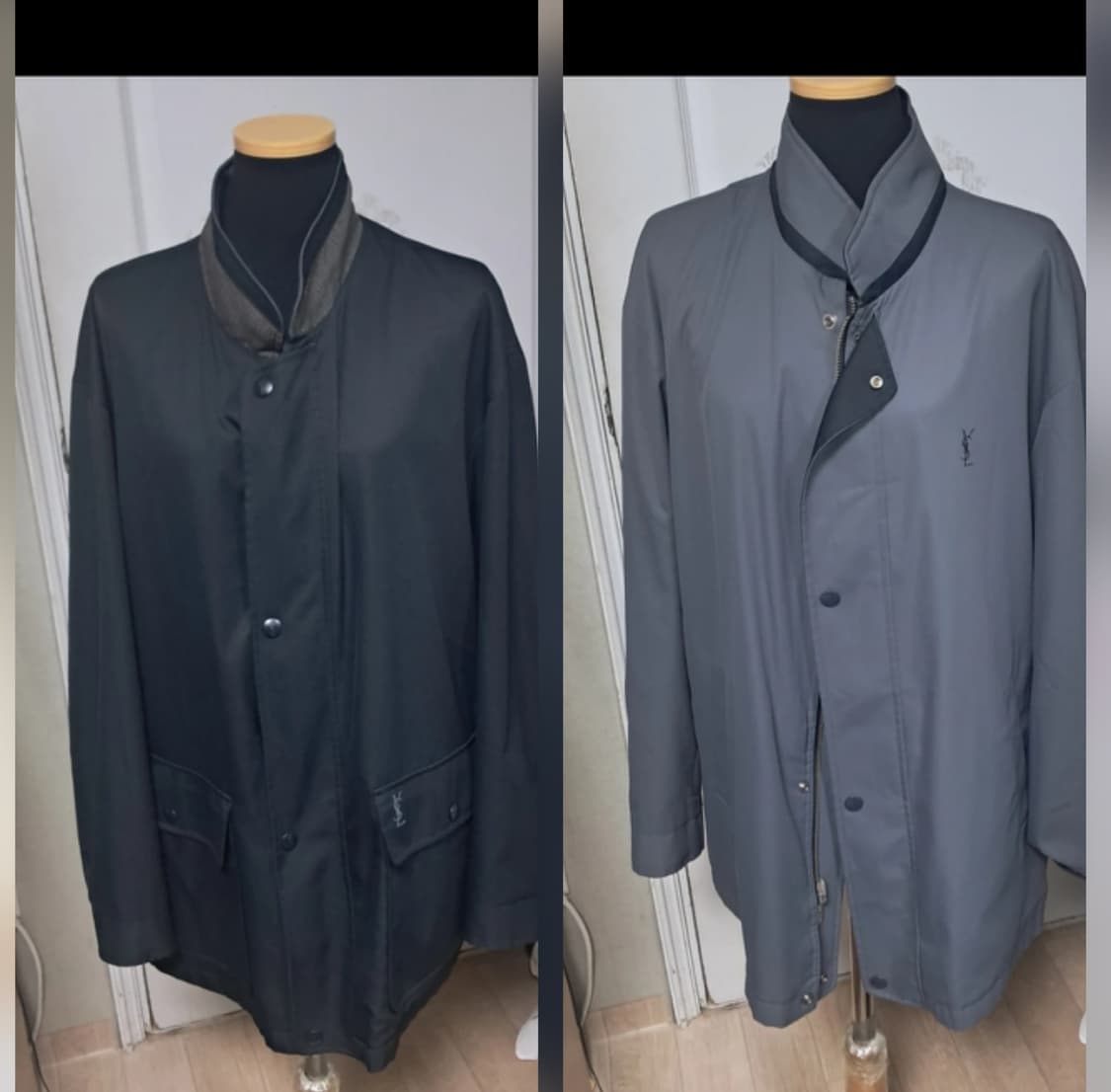 입생로랑 YSL 리버시블 빈티지 자켓 블루종 집업 점퍼 105 상품이미지1