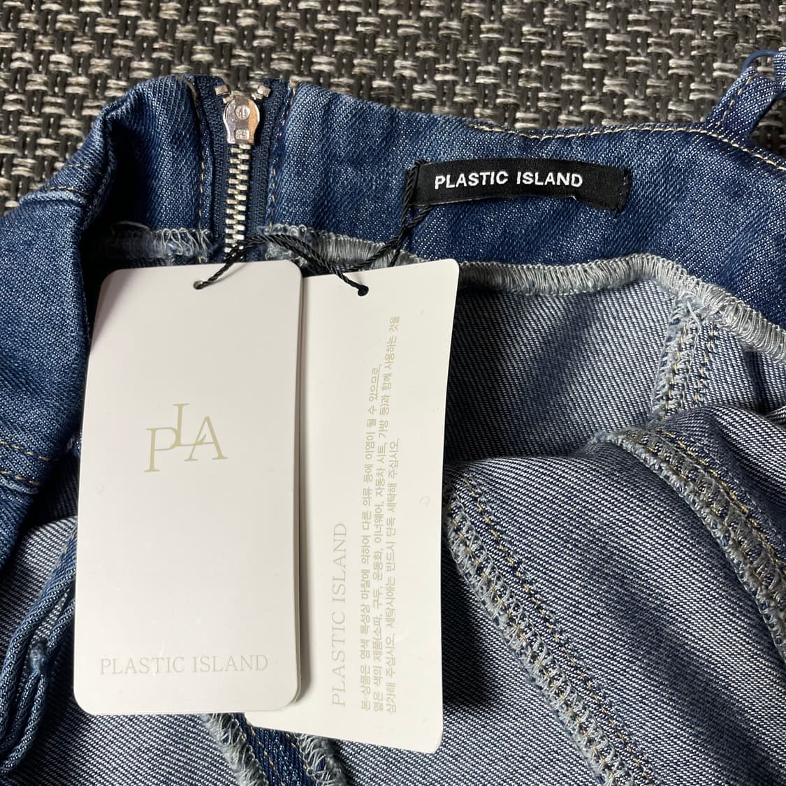 [새상품] 플라스틱아일랜드 데님 나시 롱 원피스 상품이미지4