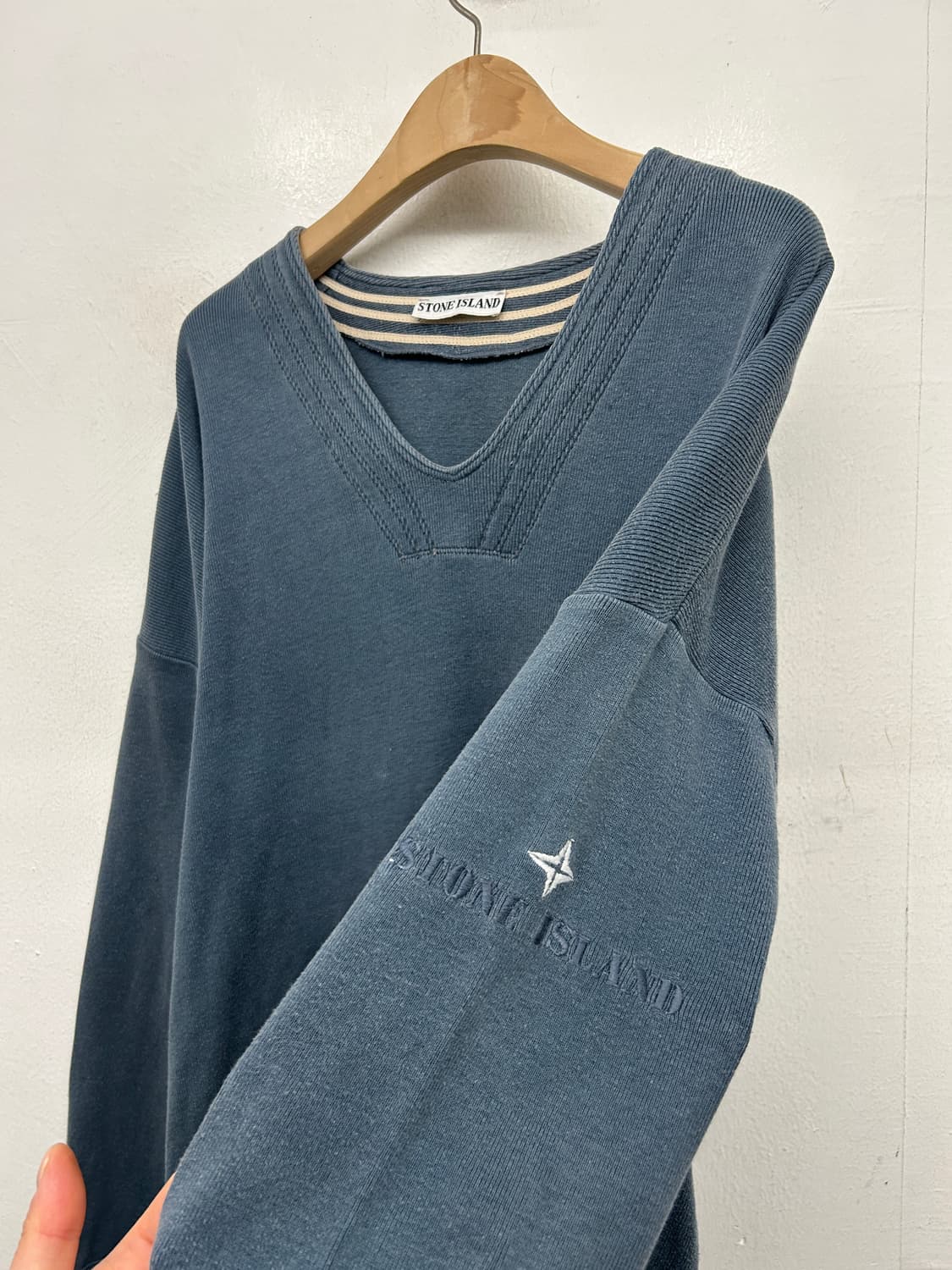 00s 스톤아일랜드 빈티지 브이넥 롱슬리브 상품이미지1