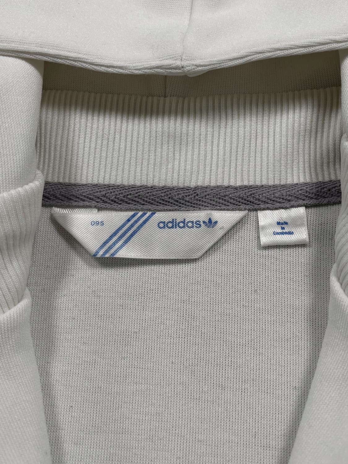 아디다스 화이트 실버 후드 져지 상품이미지5
