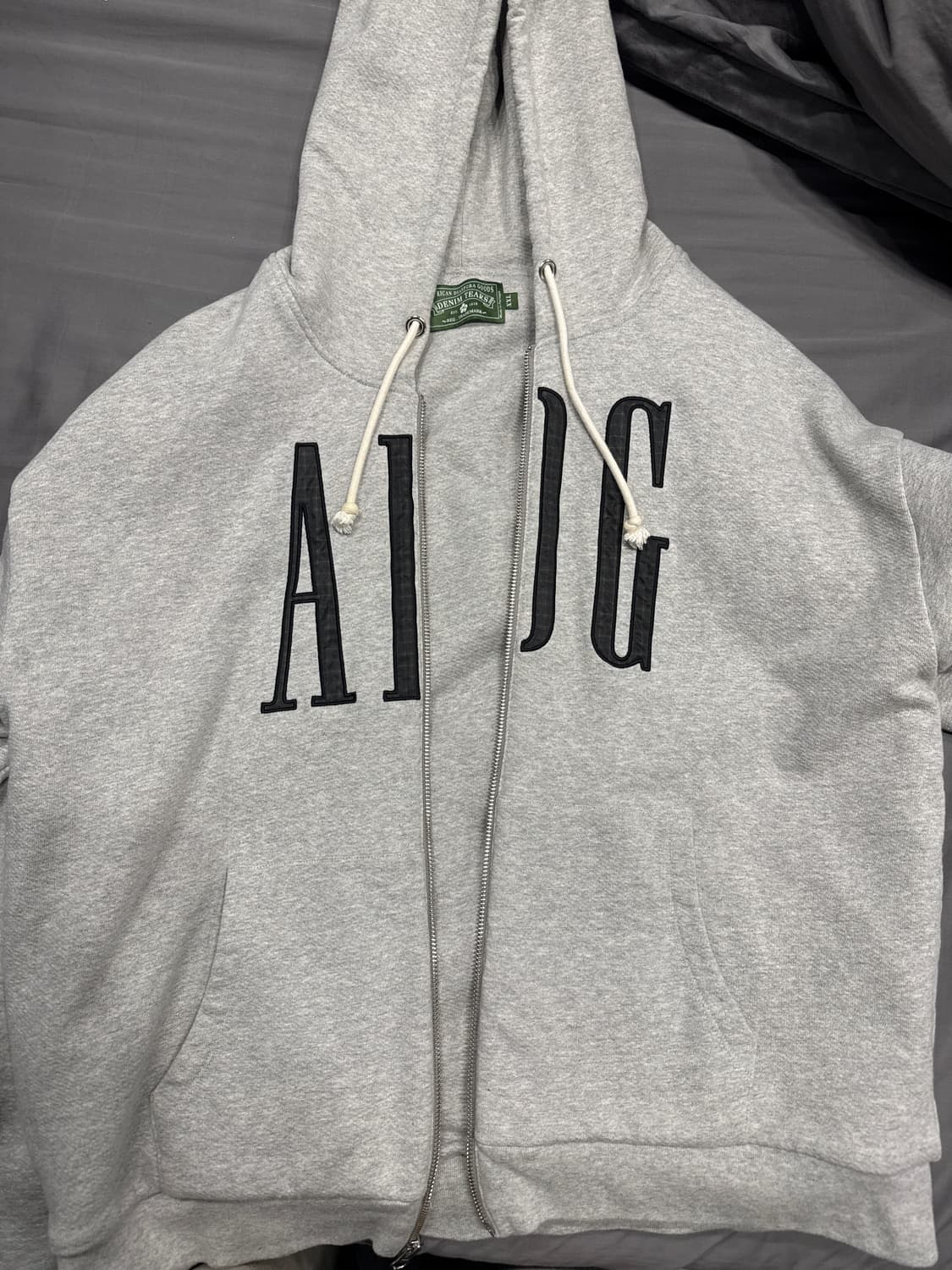 데님티어스 회색 adg후드 상품이미지1