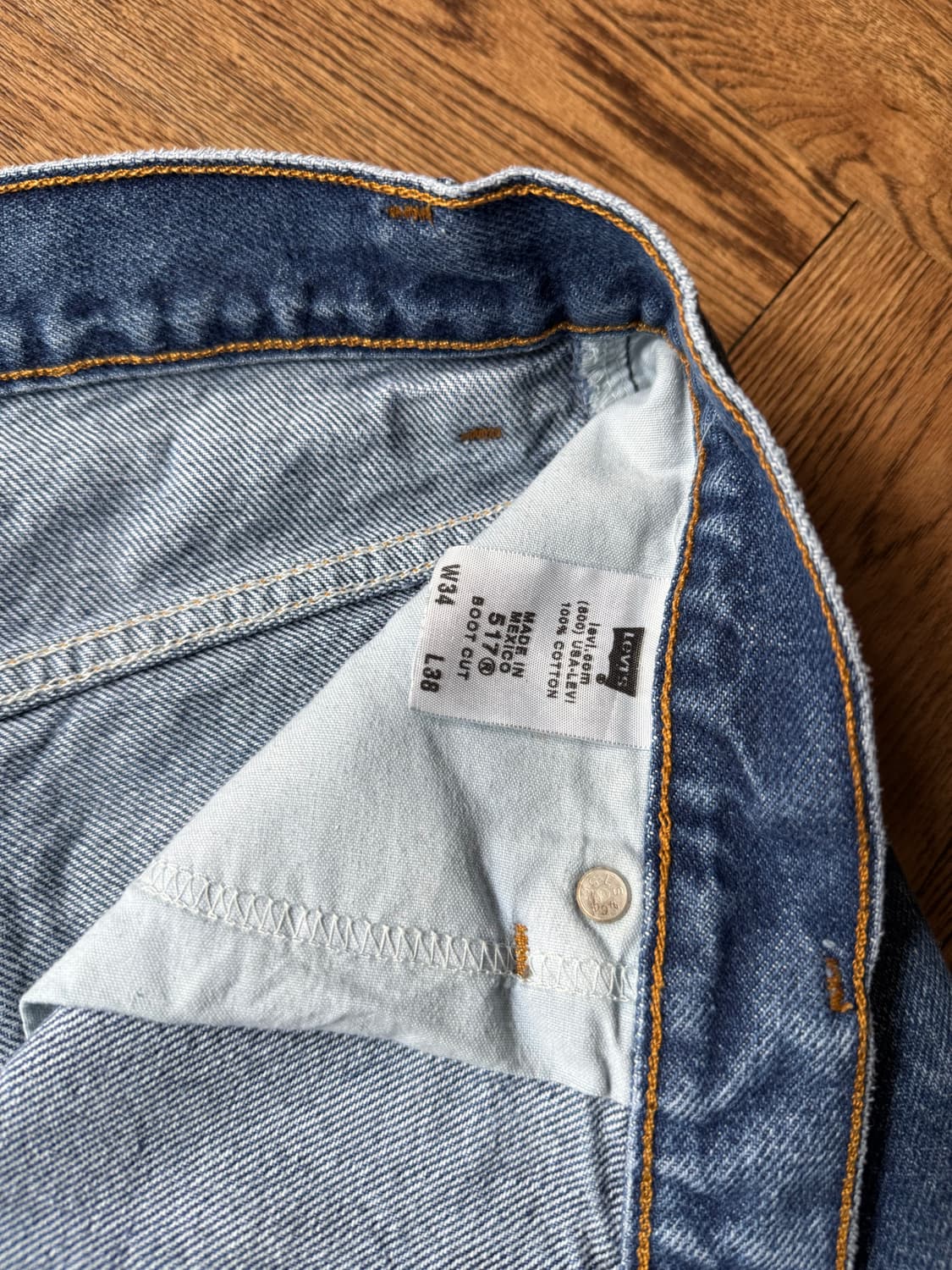 [34]00's 리바이스 517 멕시코제 빈티지 리페어드 플레어진 F34 상품이미지6
