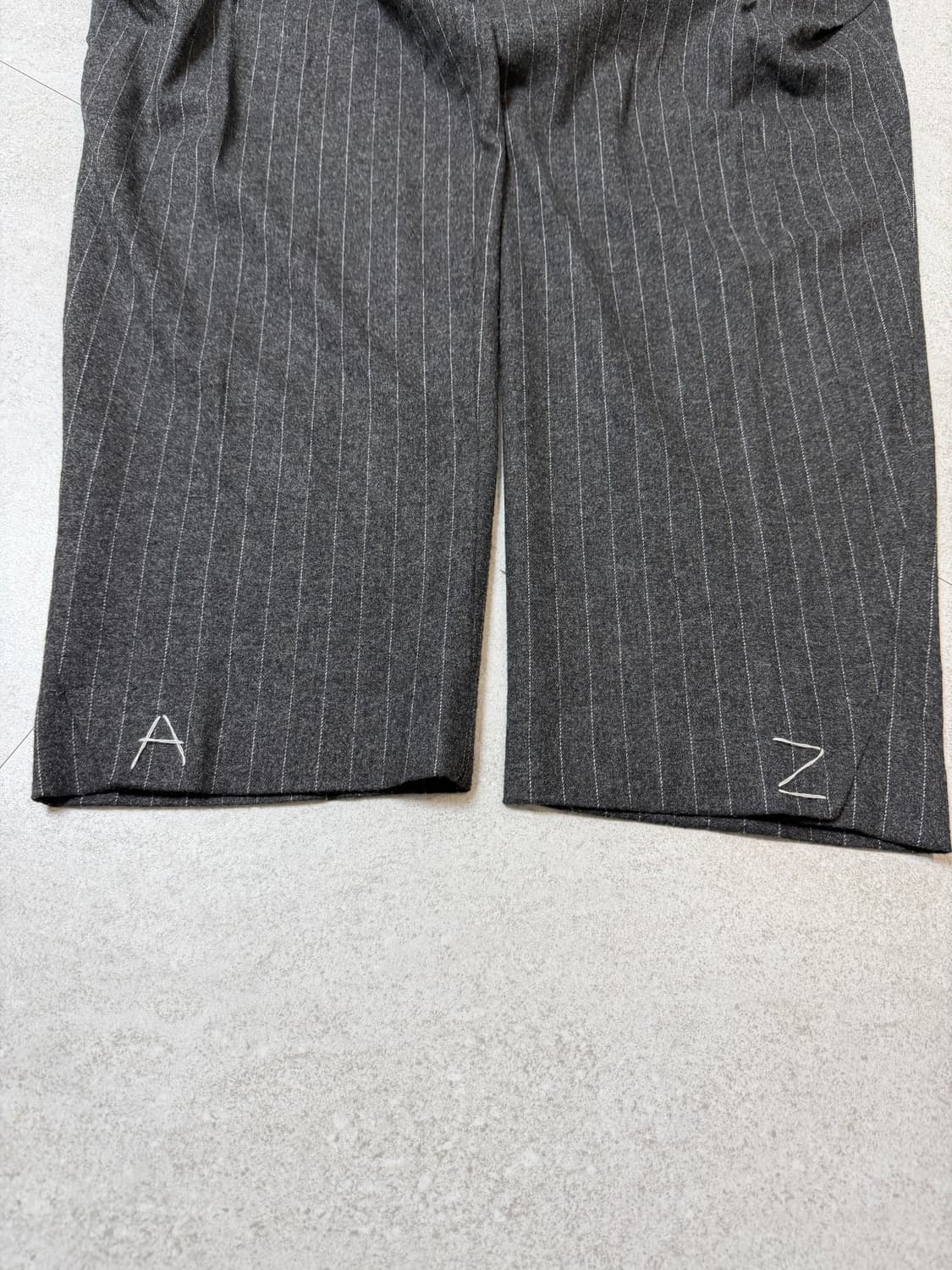 자라 아더에러 스트라이프 트라우저 그레이 M 상품이미지3