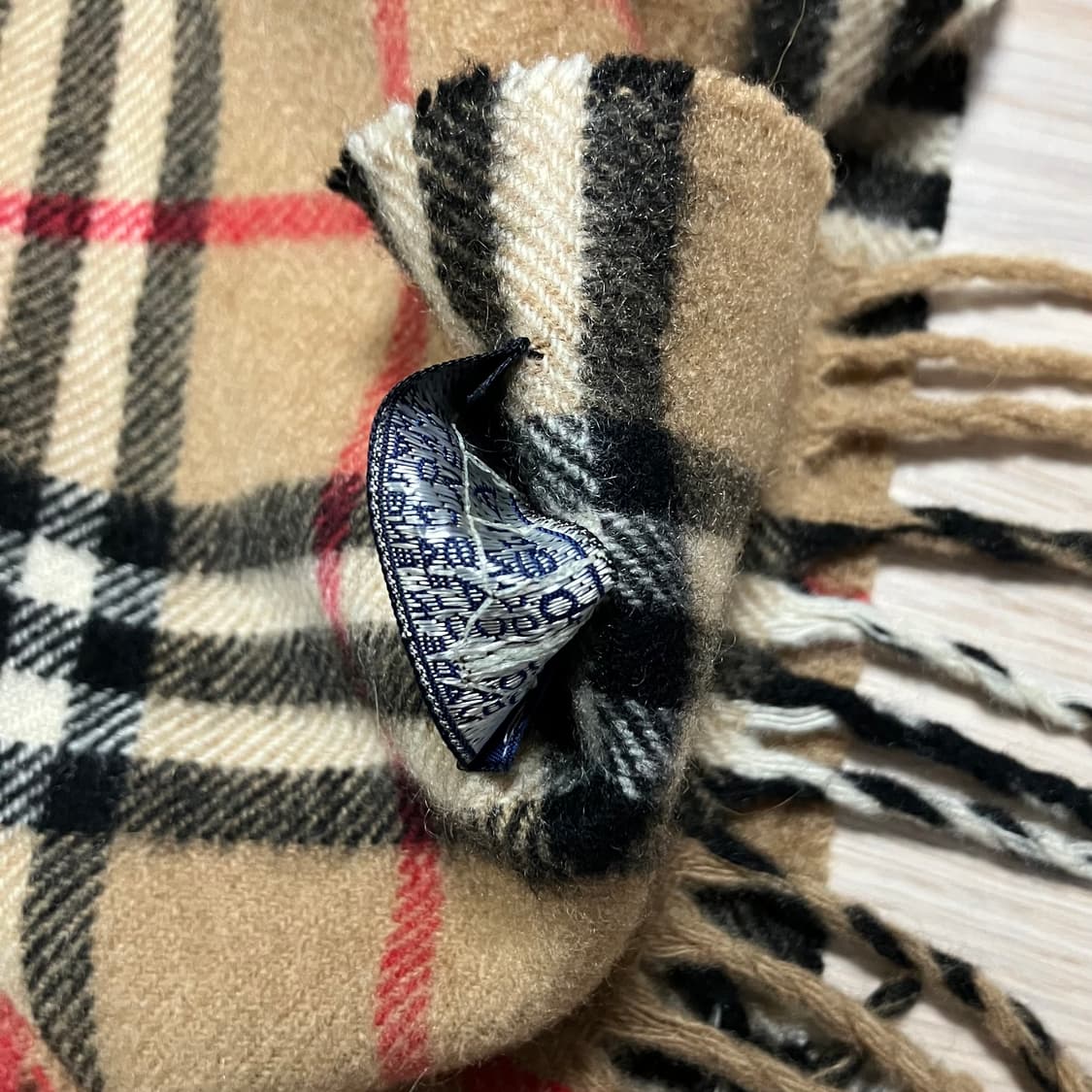 [정품] 버버리 베이지 노바체크 캐시미어 머플러 (burberry) 상품이미지5