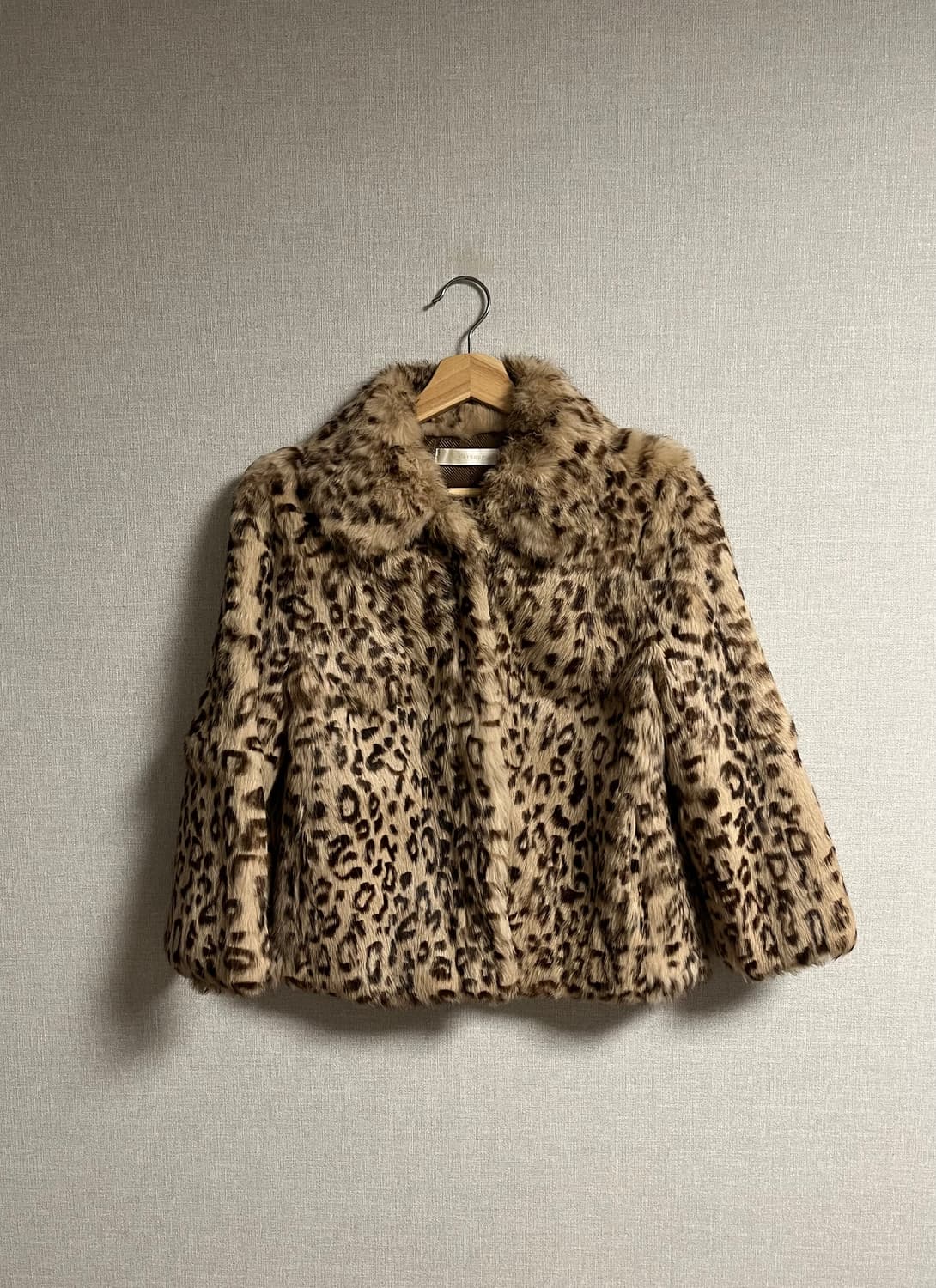 [나나깔 / 펑크] 레오파드 퍼자켓 상품이미지1