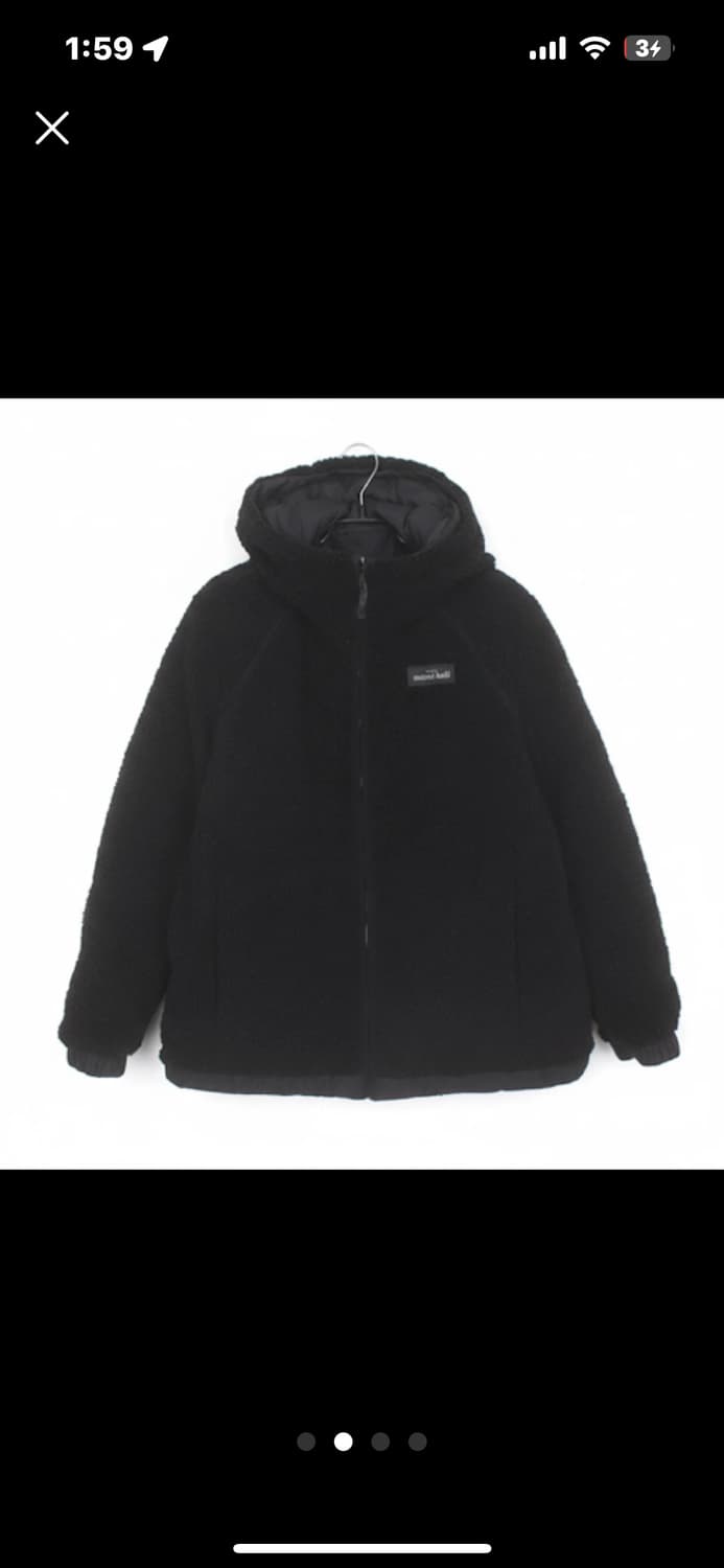 남녀공용 몽벨 montbell 양면 뽀글이 패딩 상품이미지2