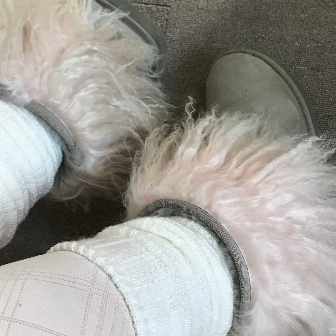 Ugg 몽골리안 퍼 부츠 그레이 230 상품이미지3