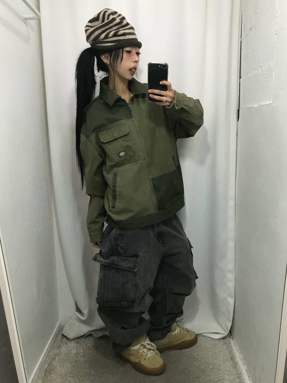 Dickies Reversible Work Jacket - Khaki 상품이미지3