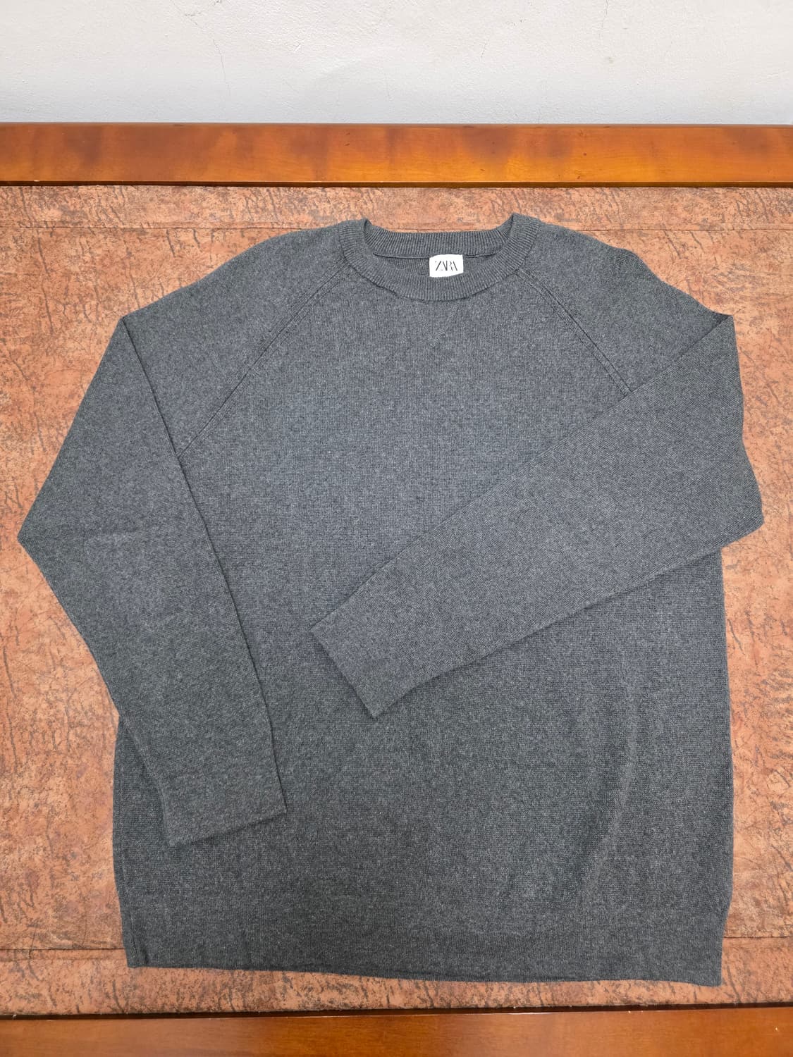 자라 라운드넥 코튼 니트 상품이미지1