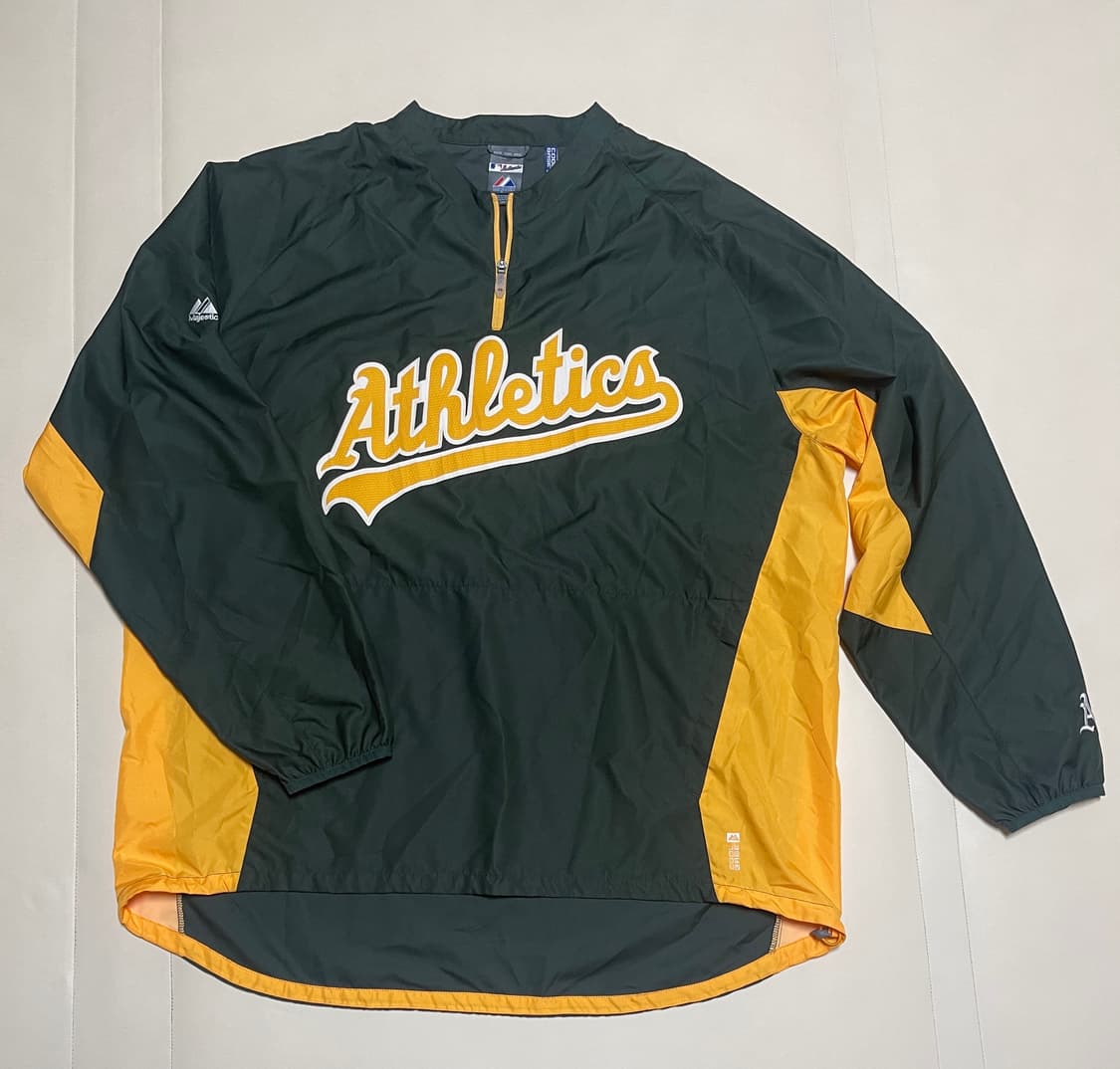 Majestic oakland Athletics 풀오버 바람막이 2XL 상품이미지1