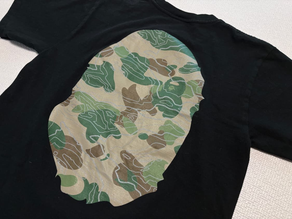 BAPE 베이프 카모 블랙 티셔츠 상품이미지5