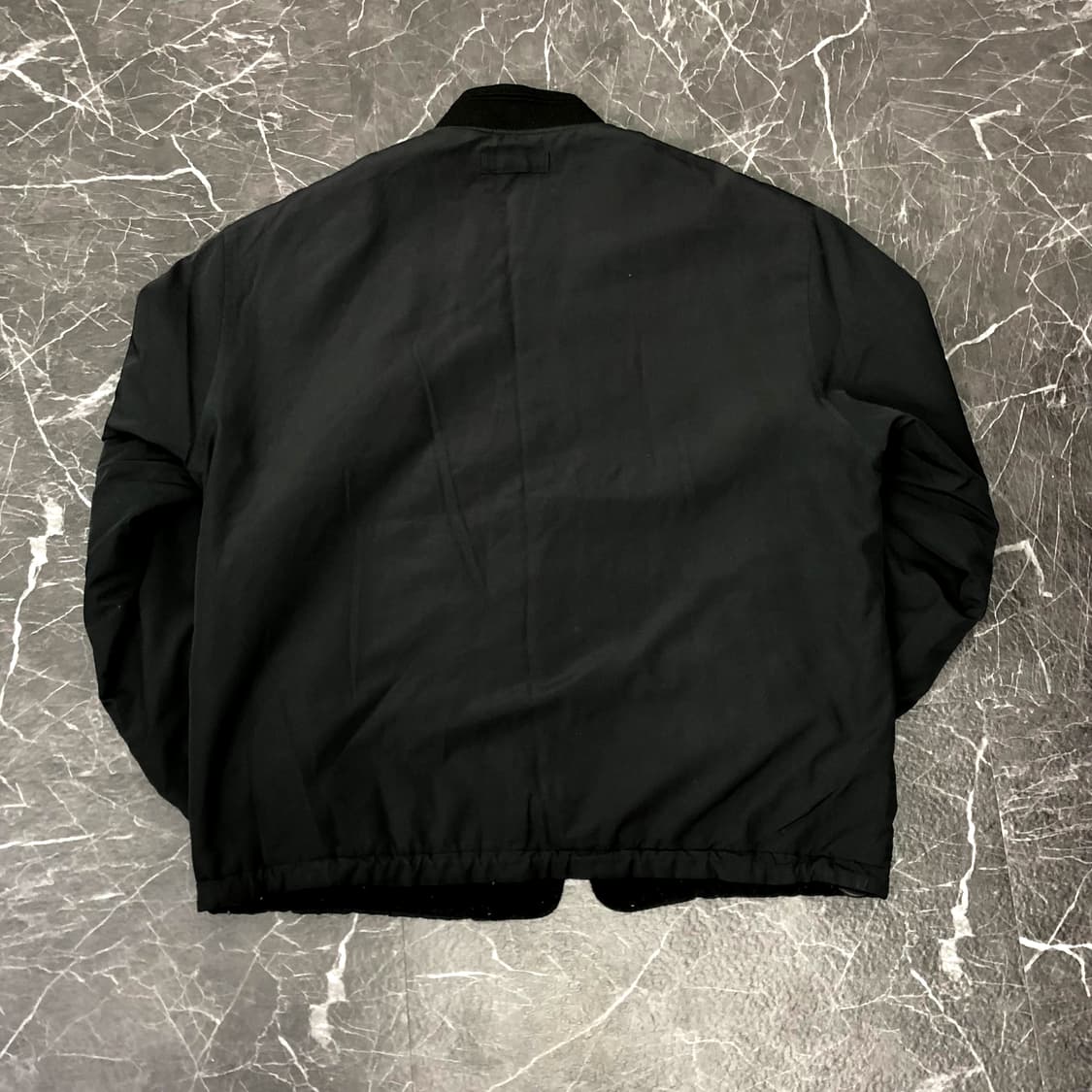 XL 입생로랑 폴리쉘 테크니컬 블랙 봄버자켓 상품이미지5