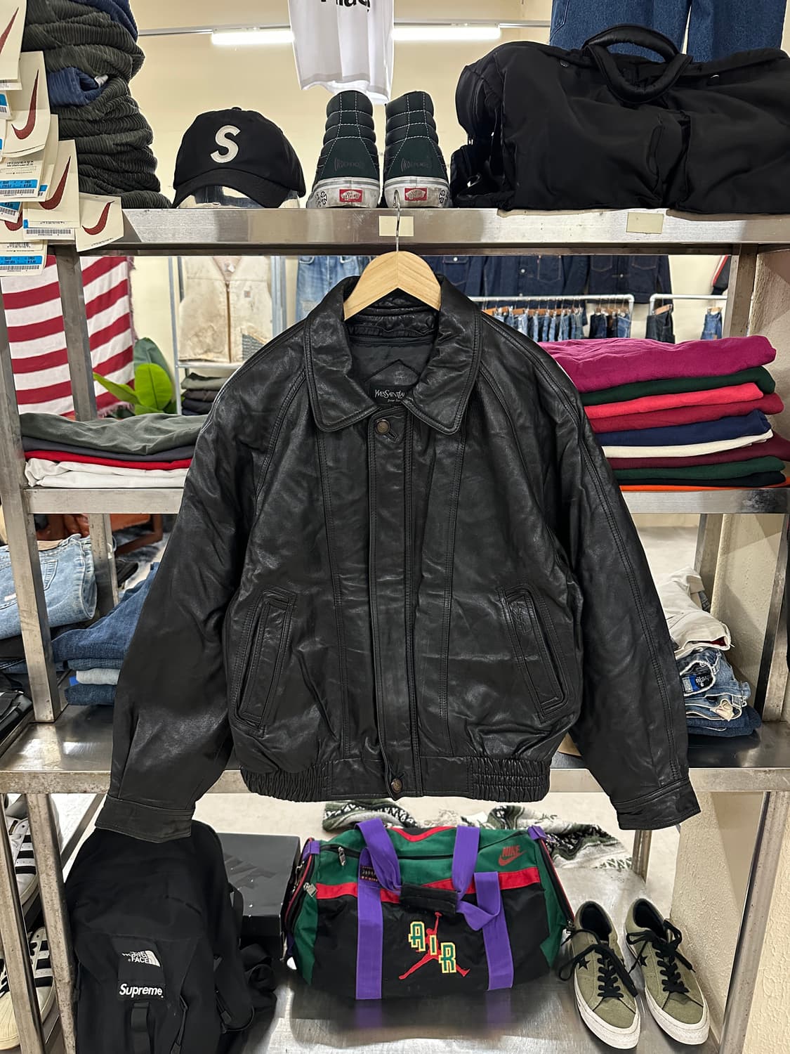 YSL 90s Sheepskin leather blouson 상품이미지1