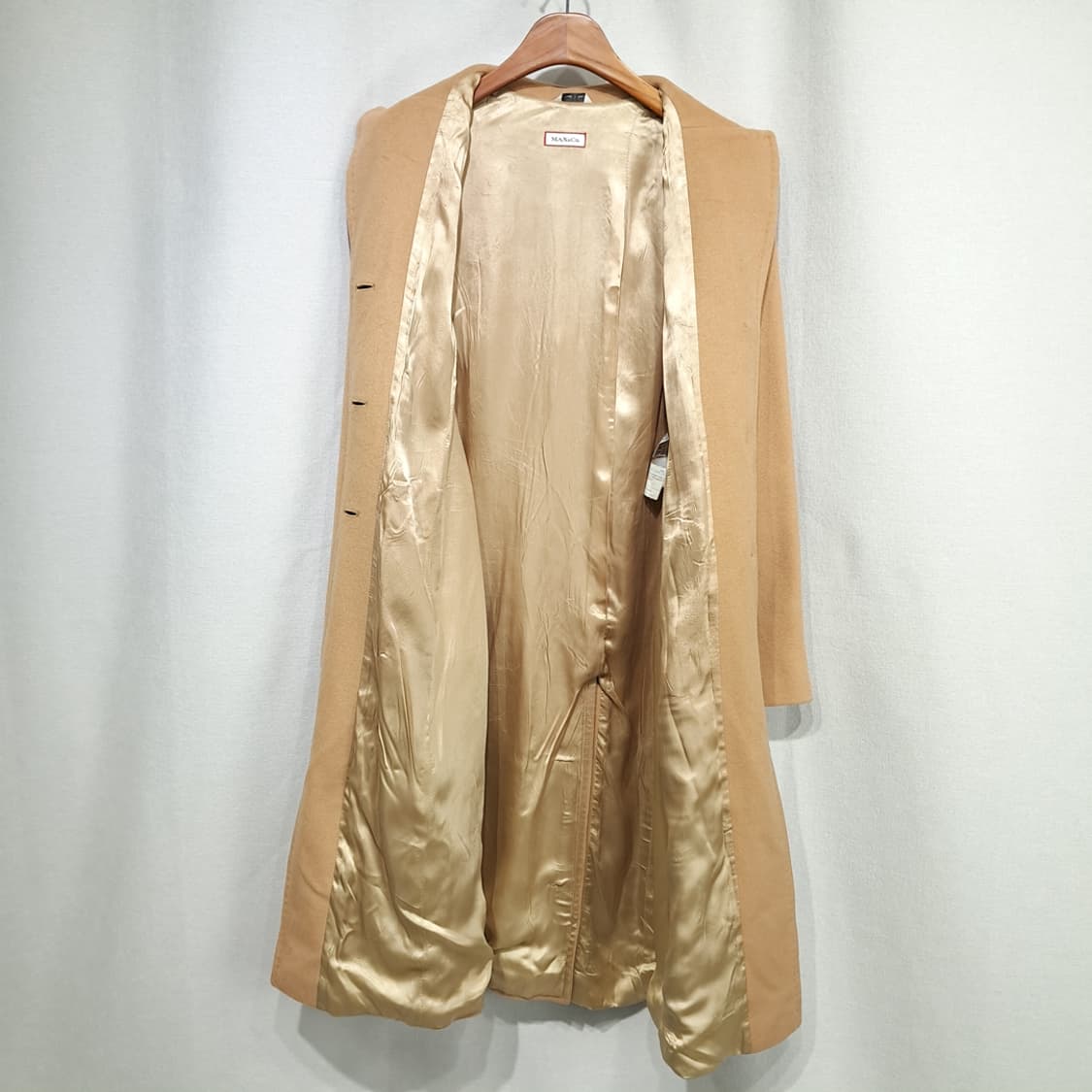 CL288 M 막스마라 막스앤코 90s 이태리판 울앙고라 싱글 카멜 코 상품이미지3