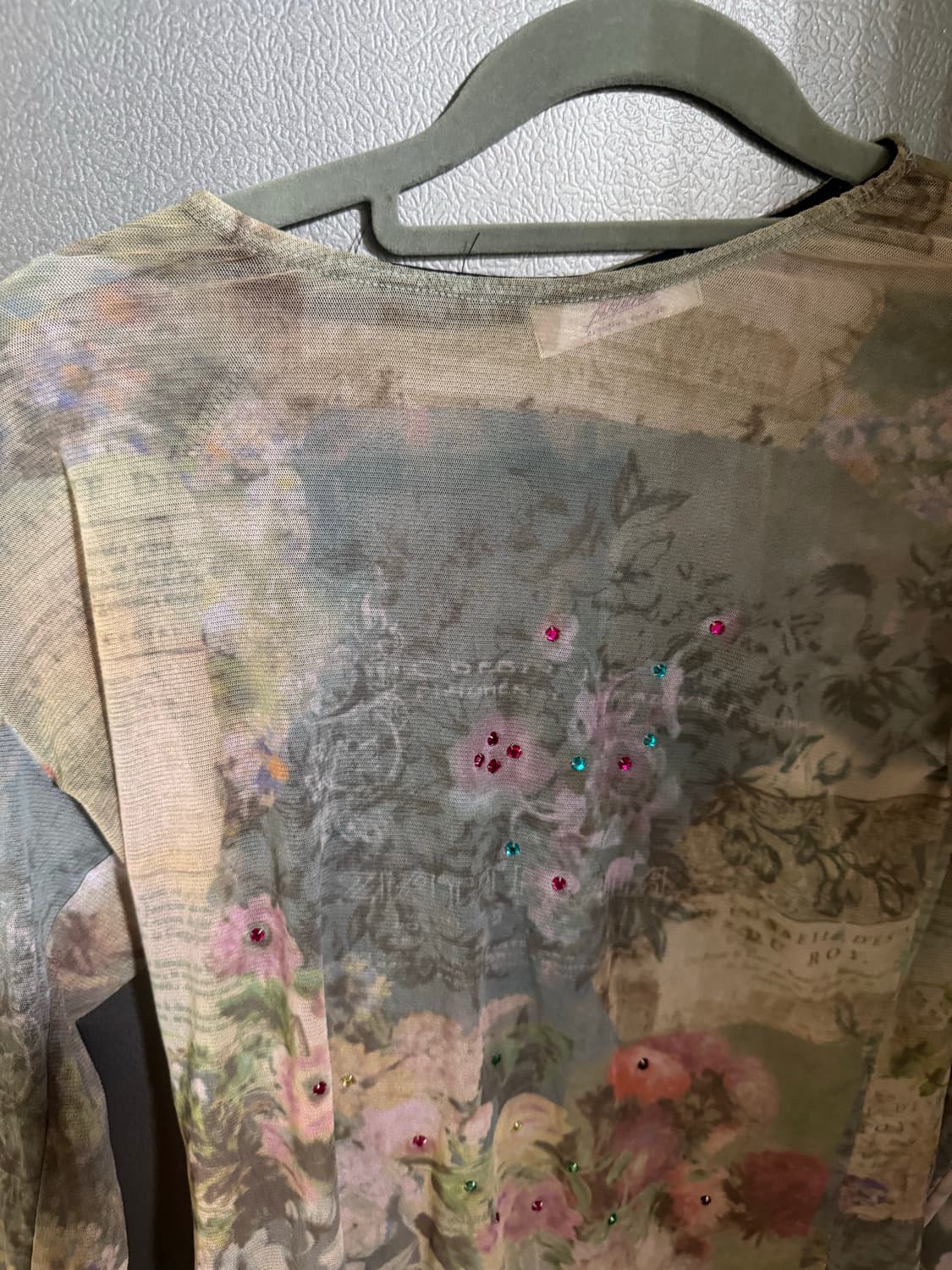Vtg 플라워 매쉬 티셔츠 상품이미지3