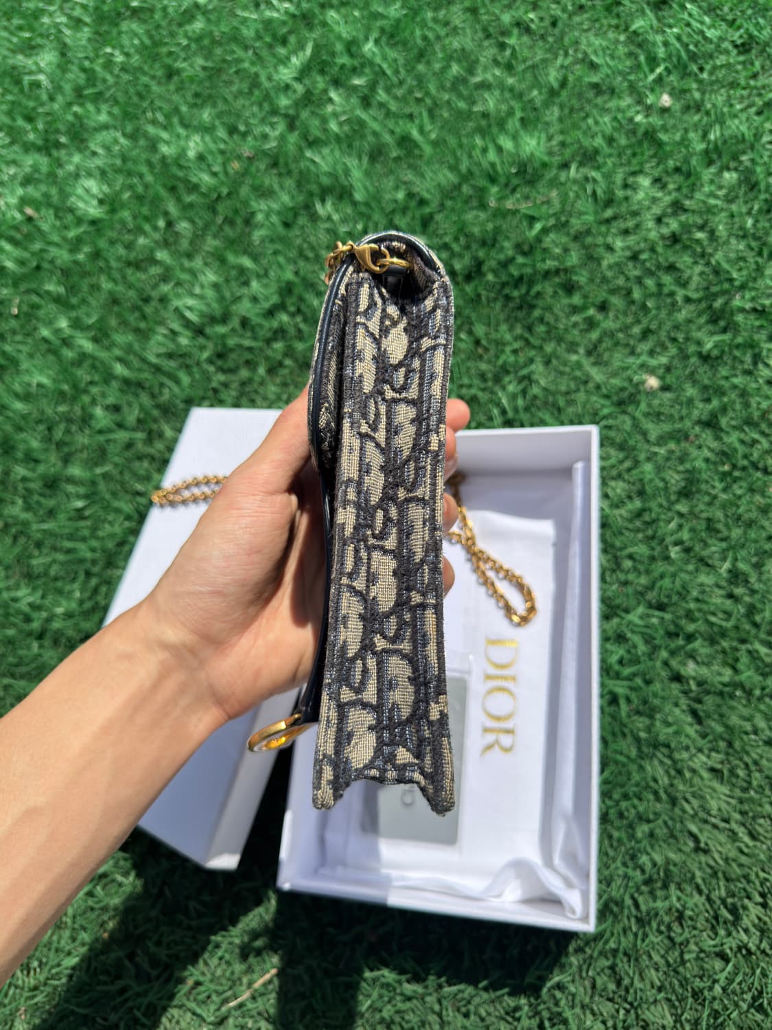 디올 오블리크 버티컬 폰 홀더백 상품이미지4