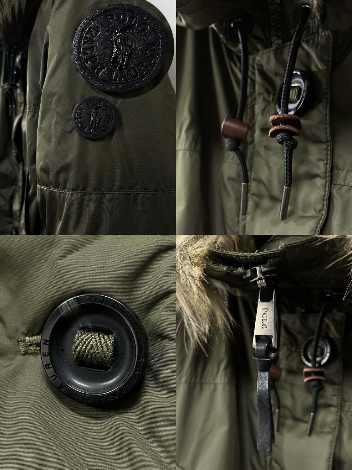 폴로 랄프로렌 올리브 유틸리티 쿠키패치 다운파카 자켓 상품이미지7
