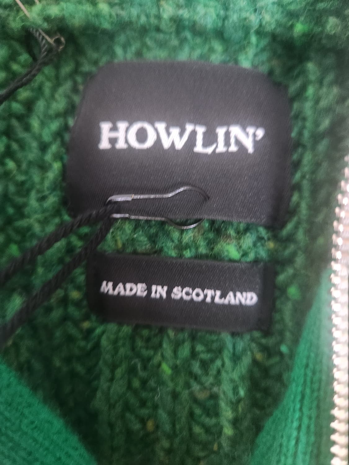 하울린 루즈 엔즈 니트 집업 새상품 m100~105 상품이미지2